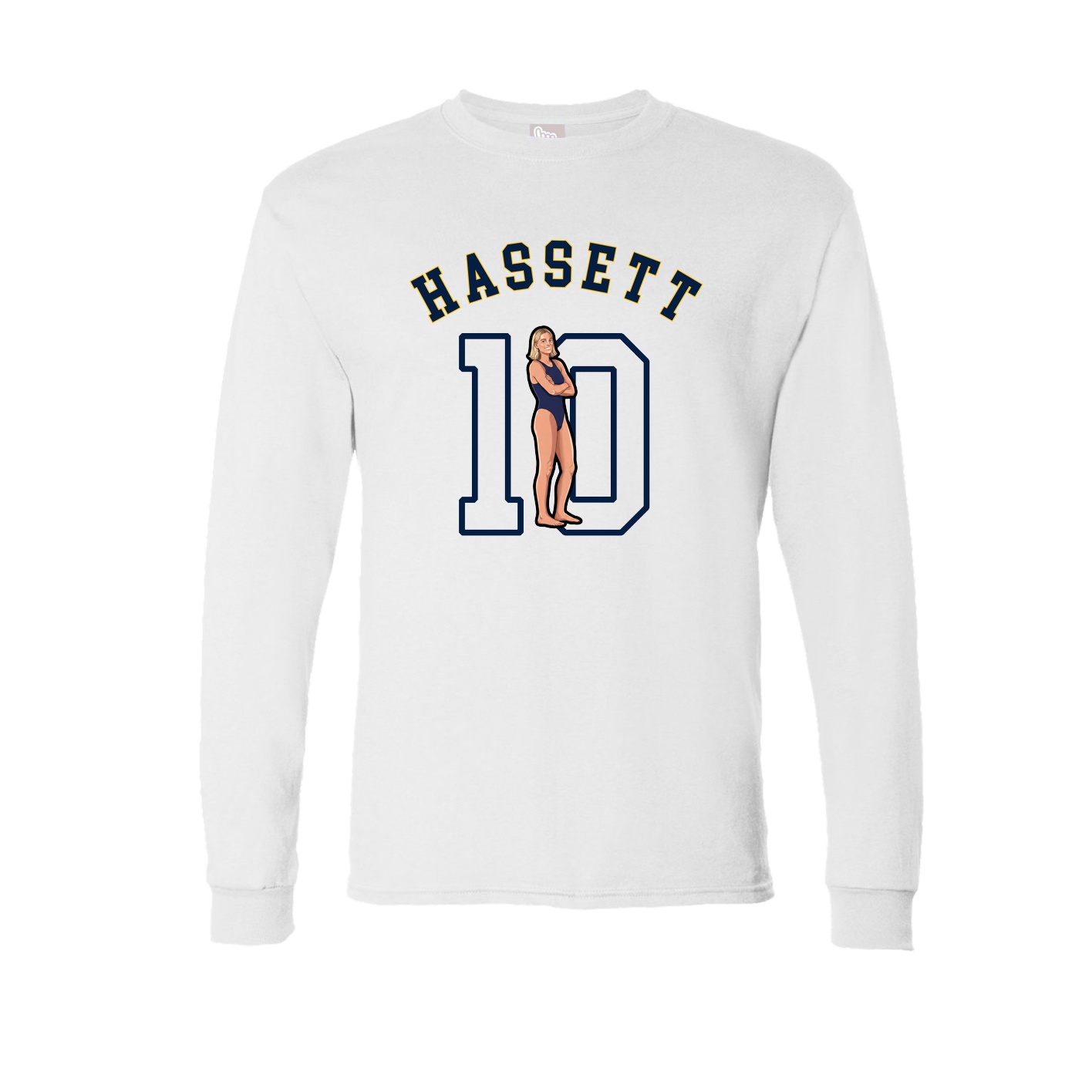 Long Sleeve Tee — Shirsey Arch in White