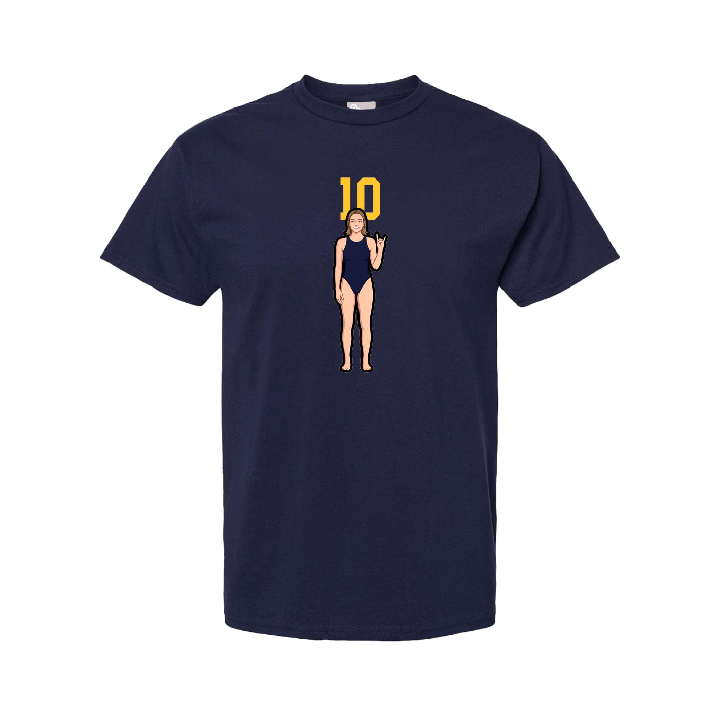 Youth Tee — Number Top in Navy