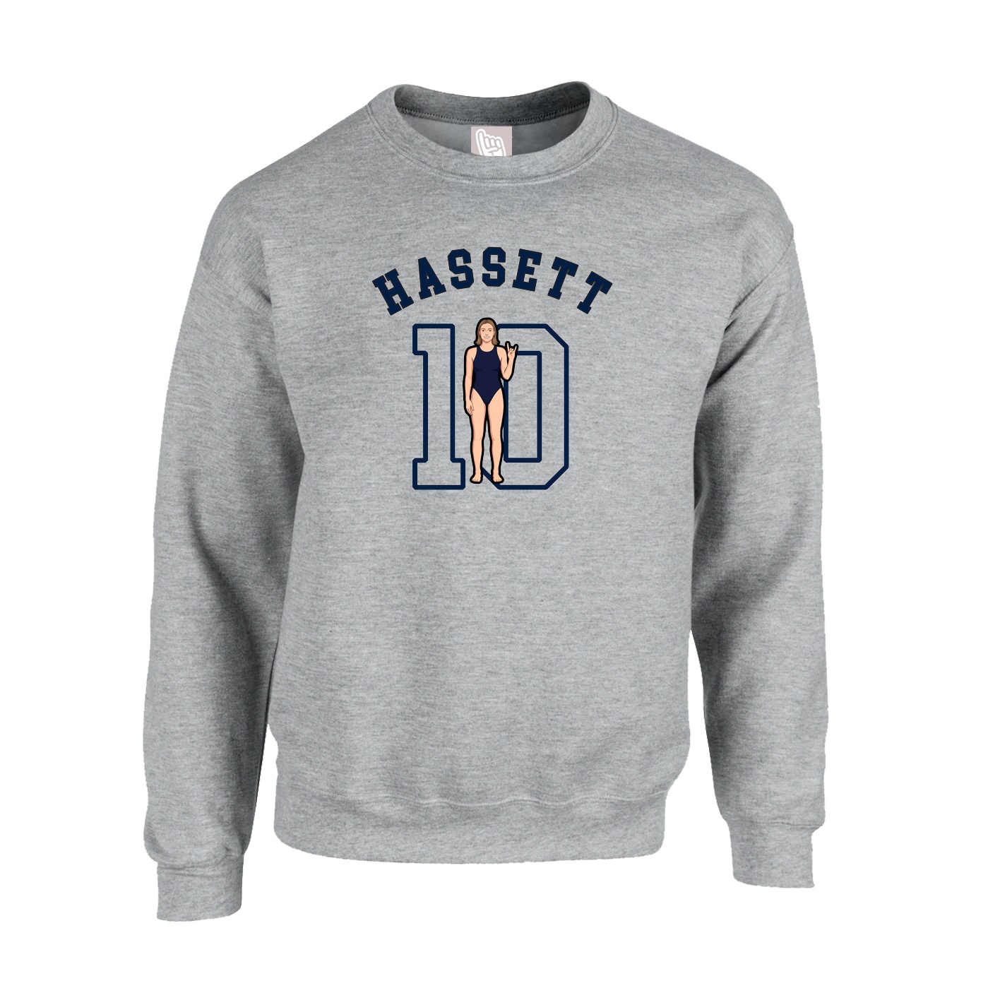 Fleece Crew — Shirsey Arch in Grey