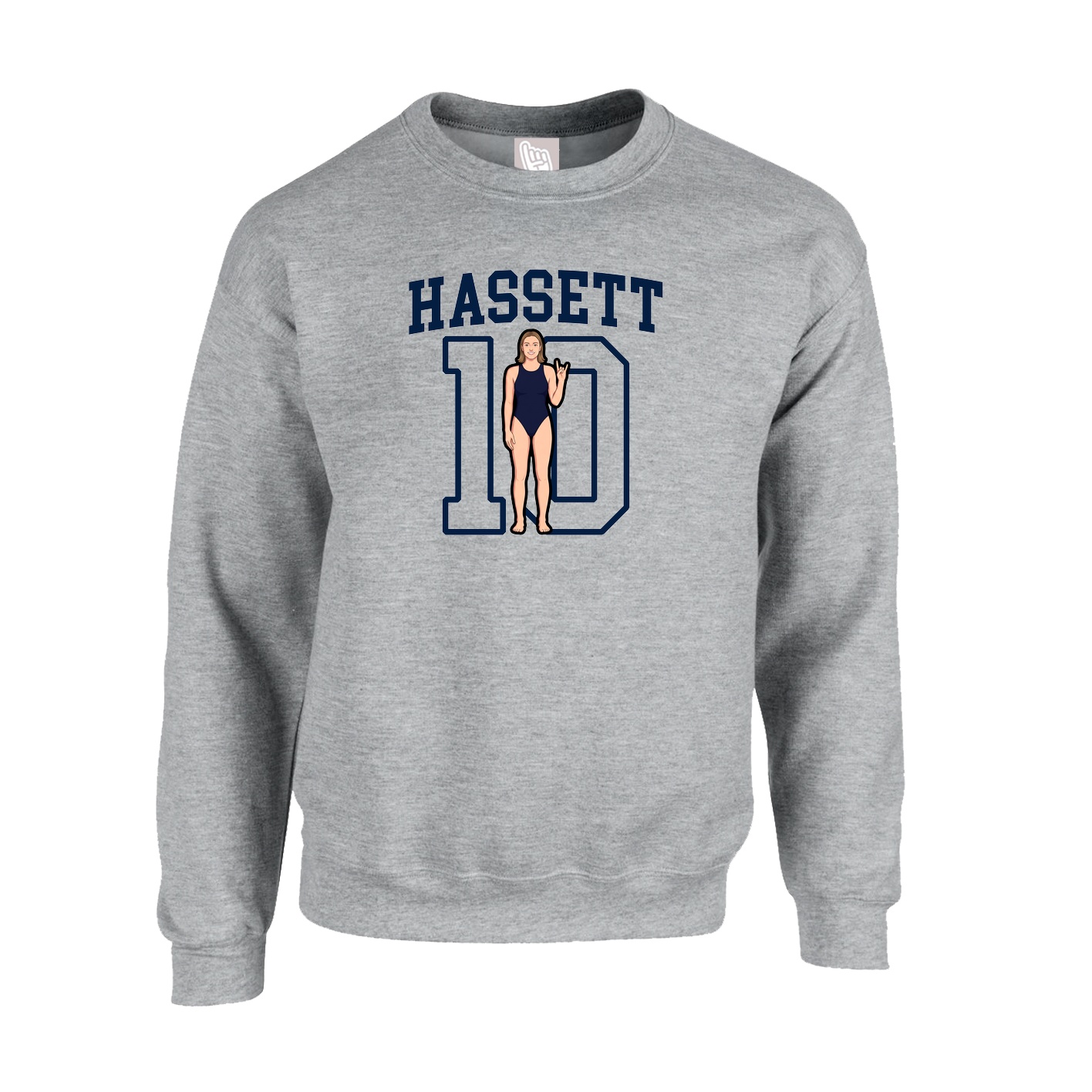 Fleece Crew — Shirsey in Grey