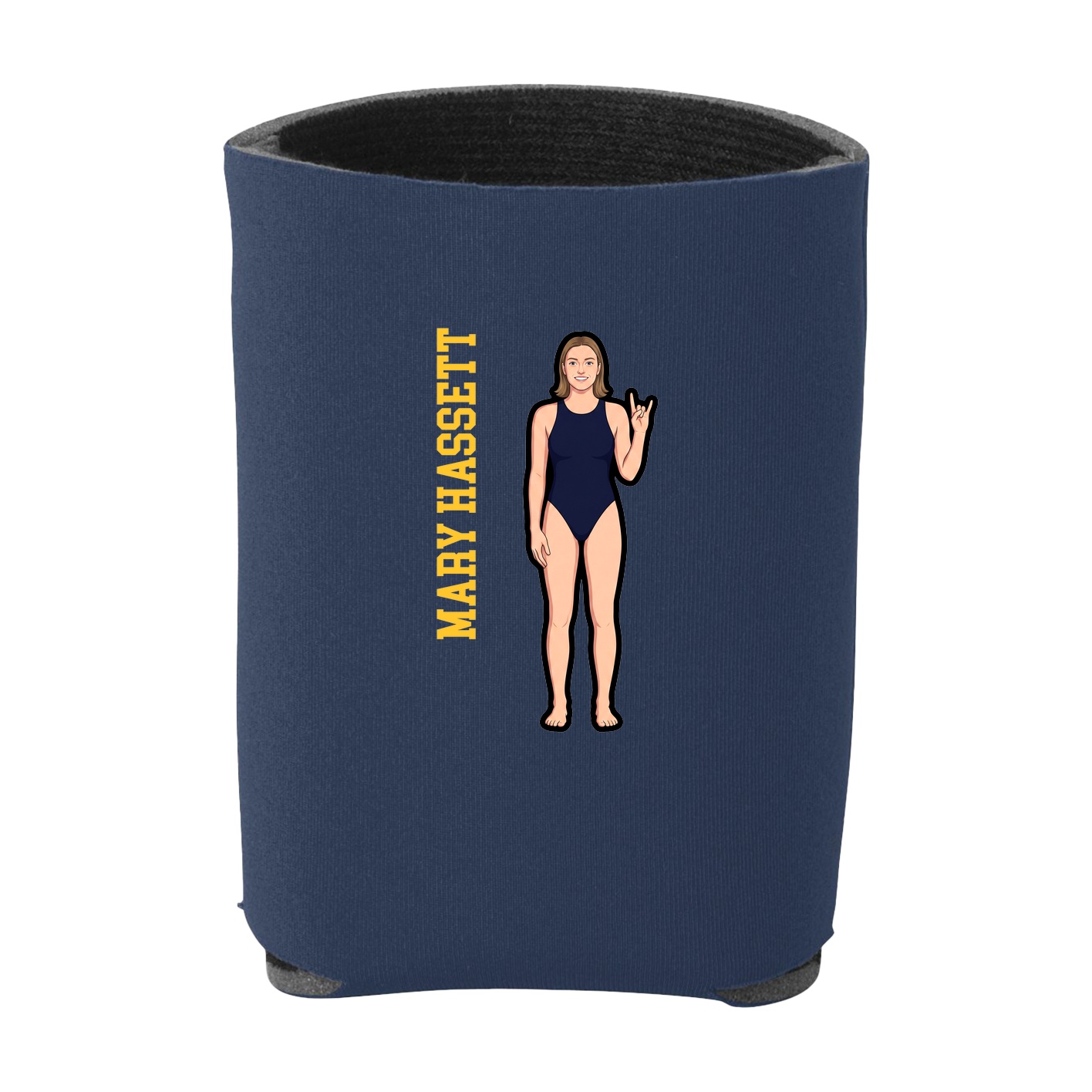 Can Holder — Name Vertical in Navy