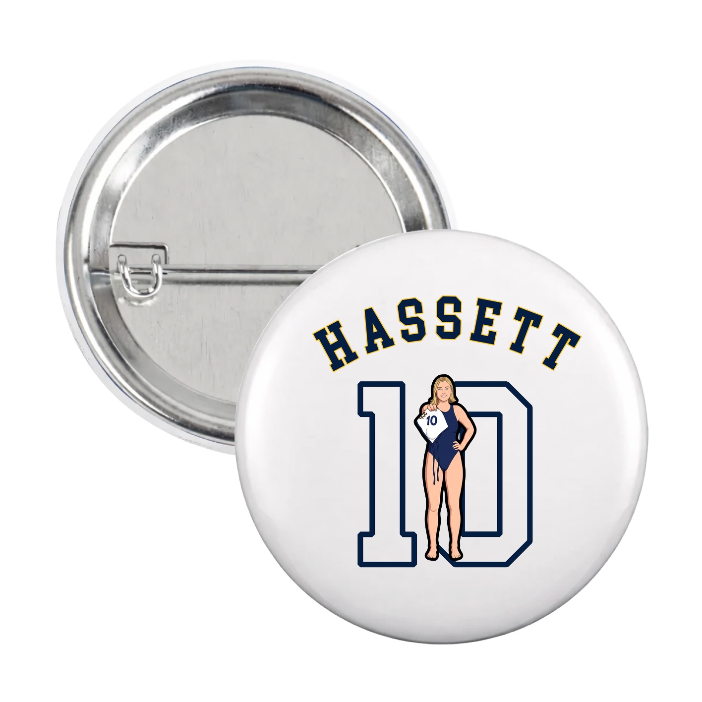 Game Day Button — Shirsey Arch in White