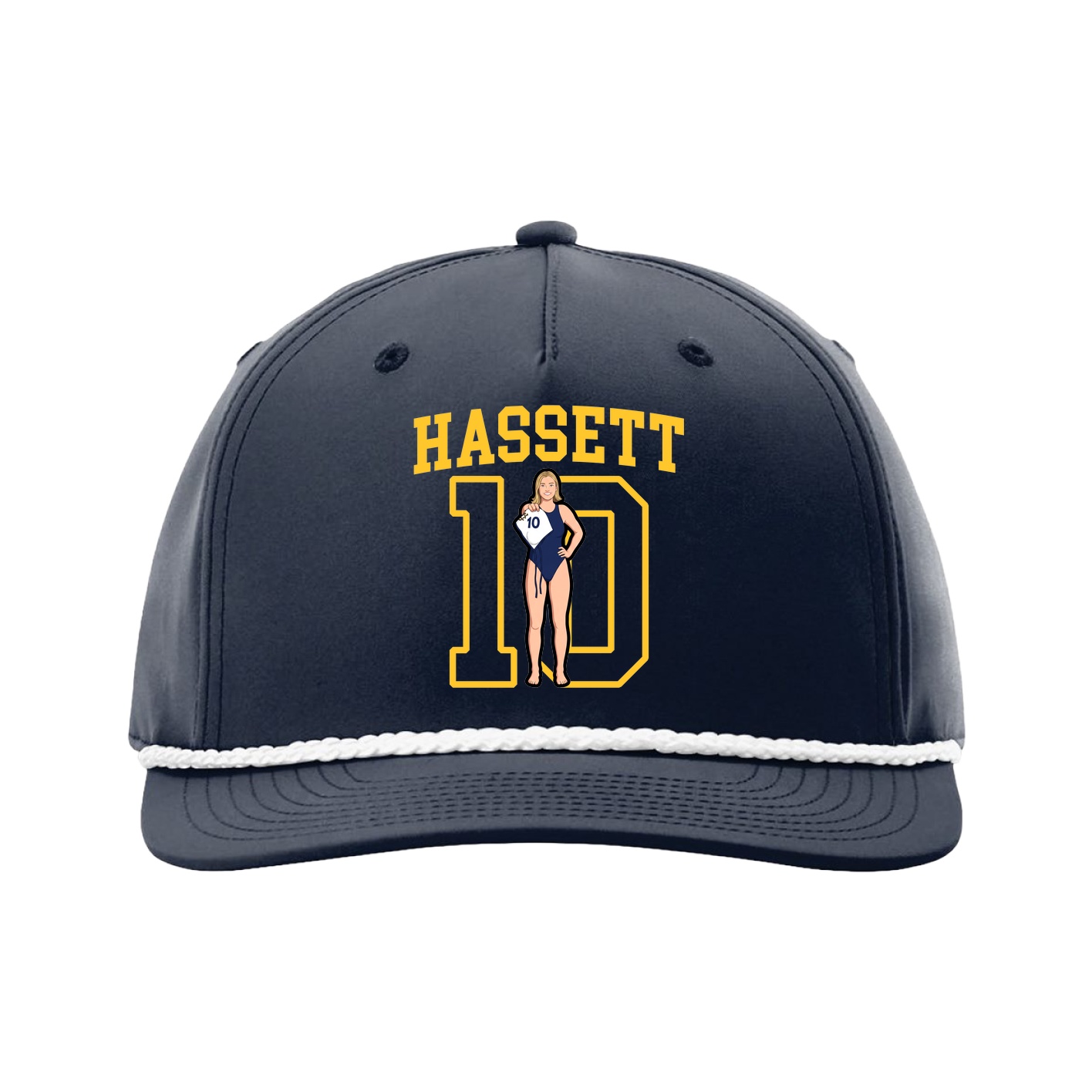 Five-Panel Classic Rope Cap — Shirsey in Navy