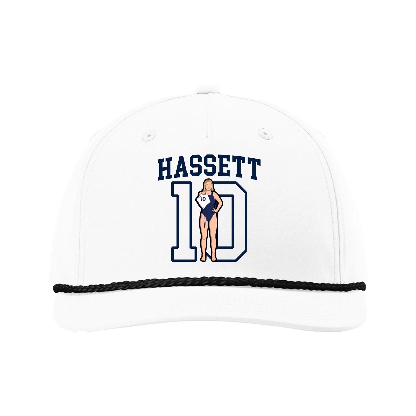 Five-Panel Classic Rope Cap — Shirsey in White