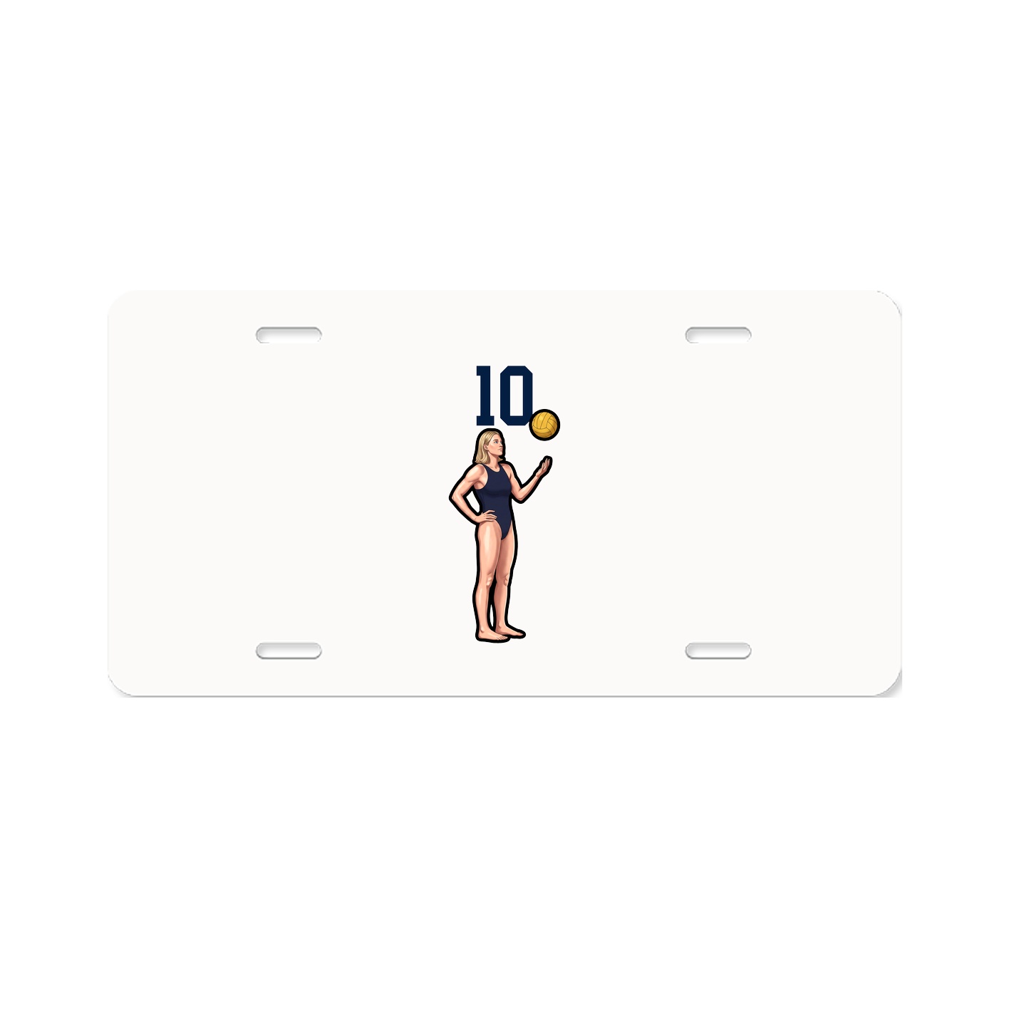 License Plate — Number Top in Classic