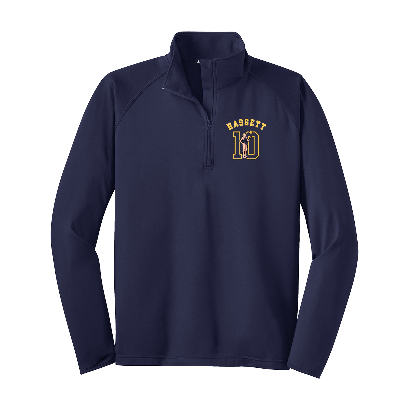Q-Zip Pullover — Shirsey Arch in Navy
