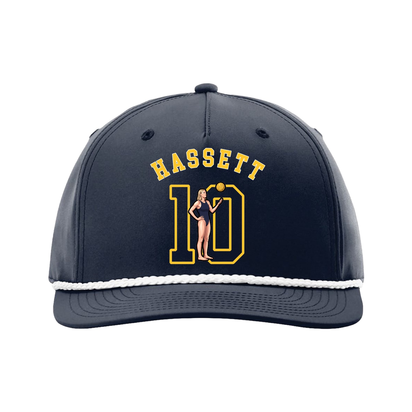 Five-Panel Classic Rope Cap — Shirsey Arch in Navy