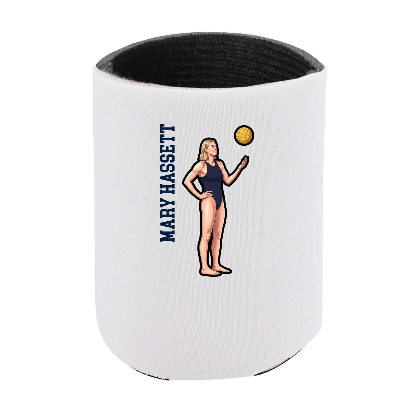 Can Holder — Name Vertical in White