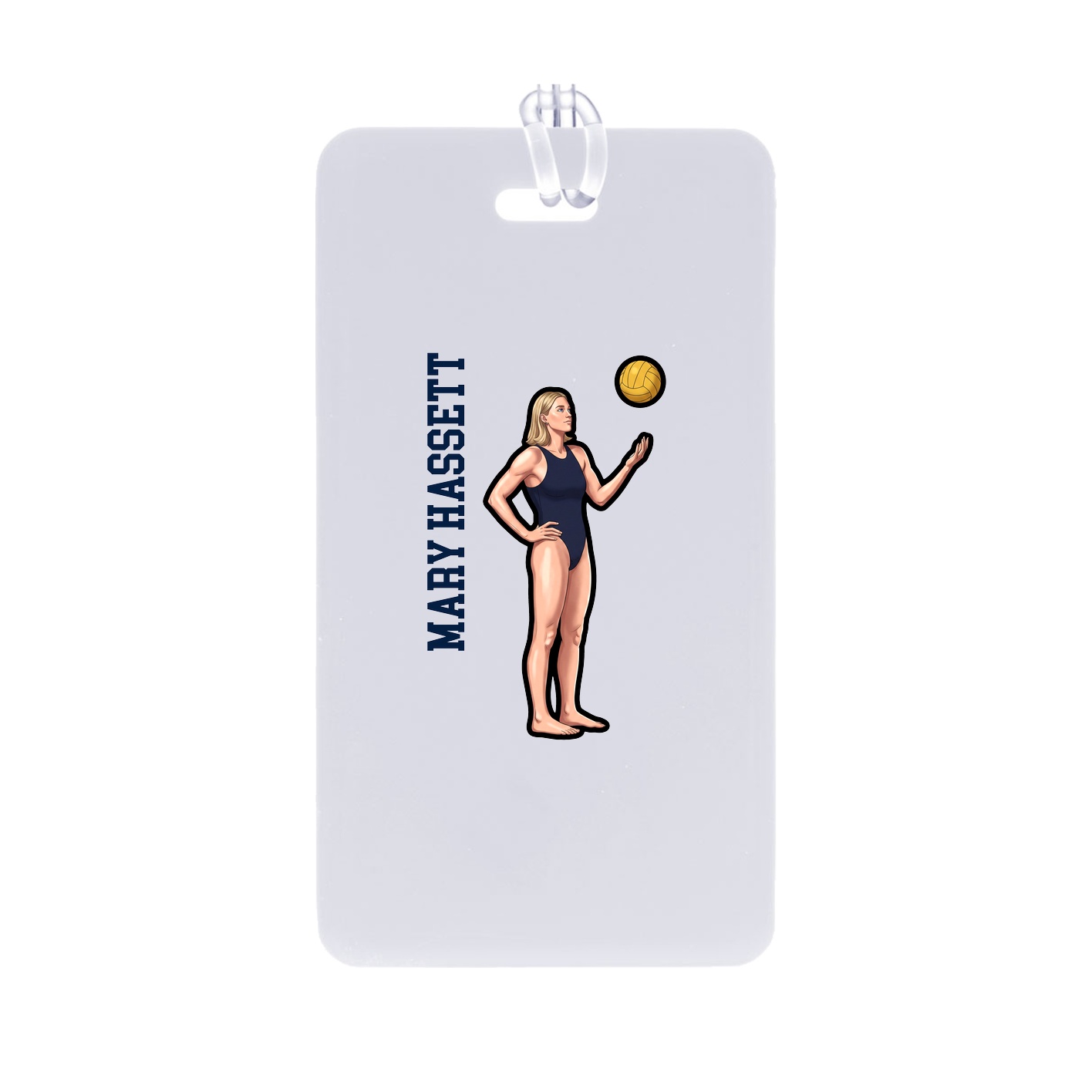 Bag Tag — Name Vertical in Classic