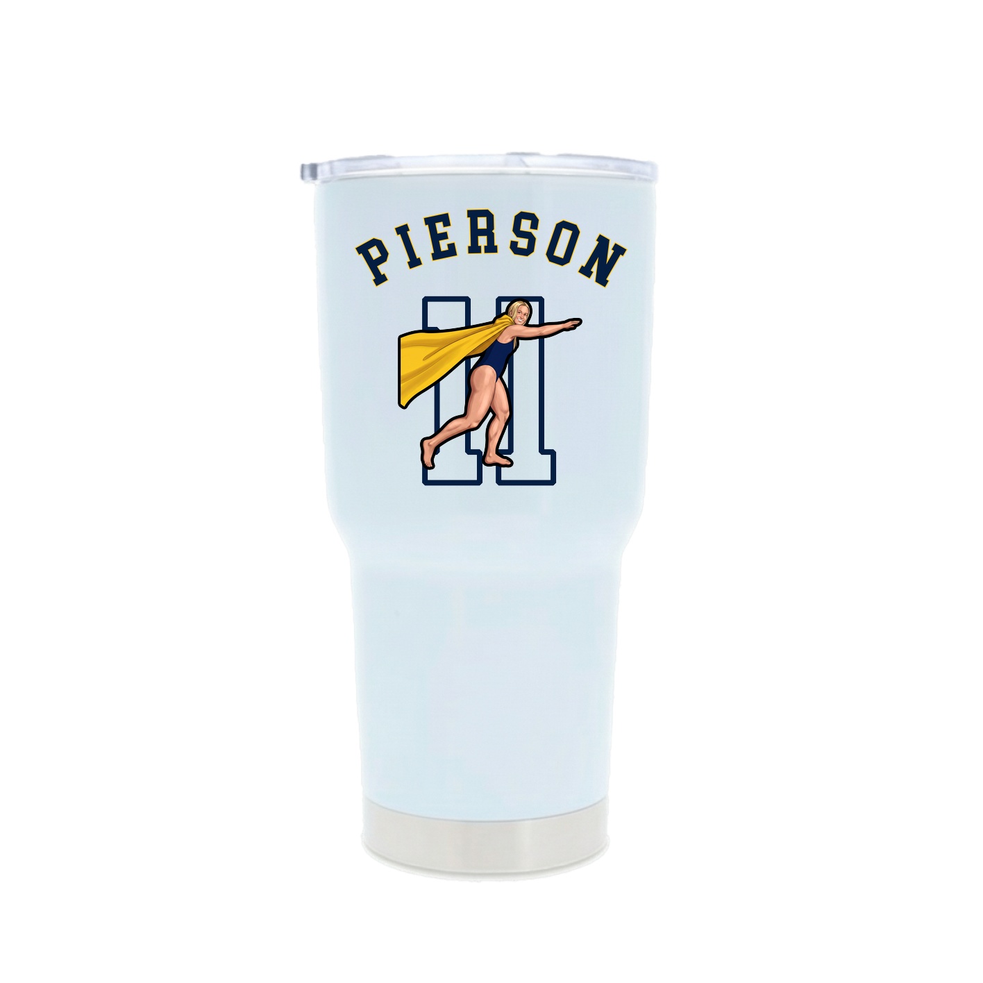 30oz Stainless Steel Tumbler — Shirsey Arch in White