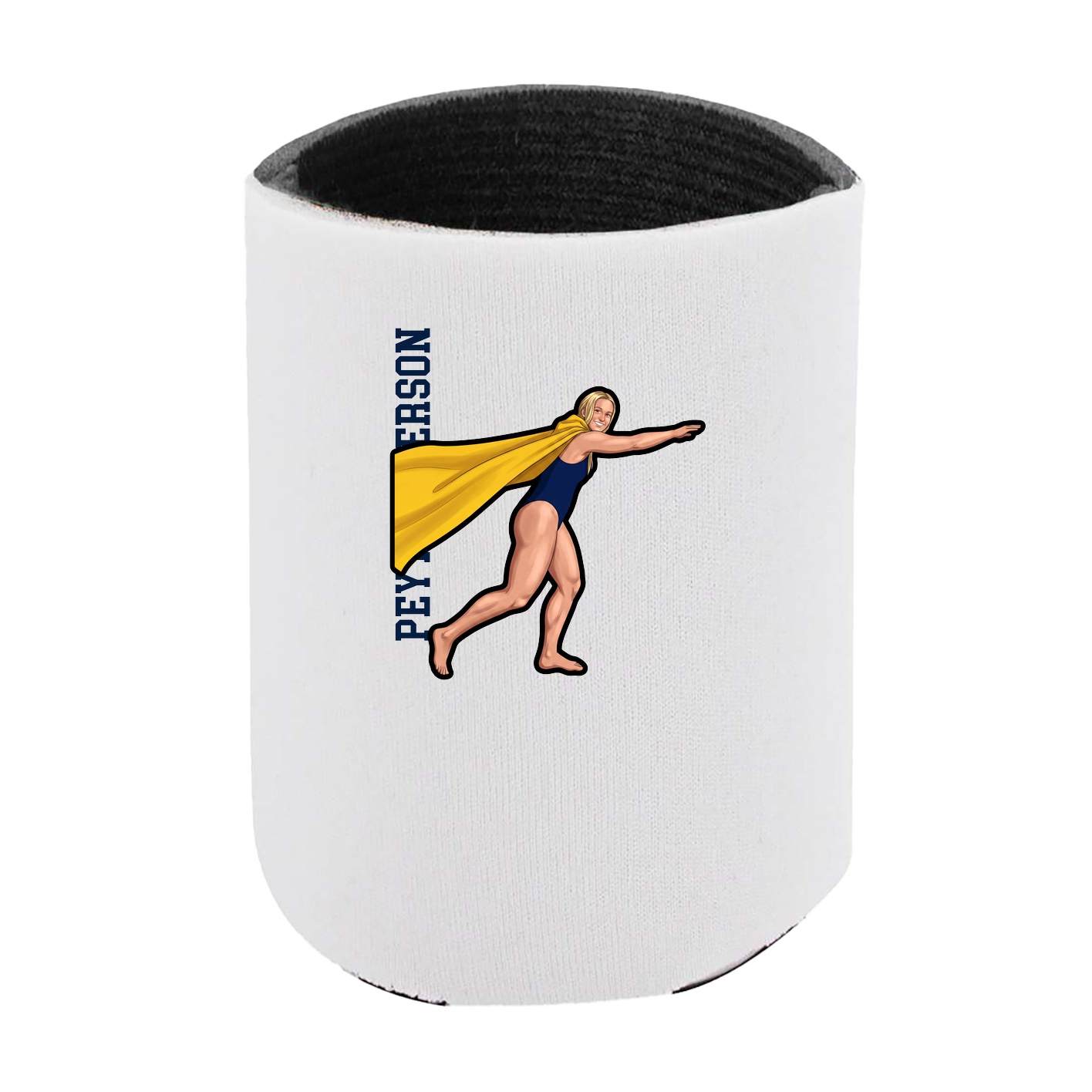 Can Holder — Name Vertical in White