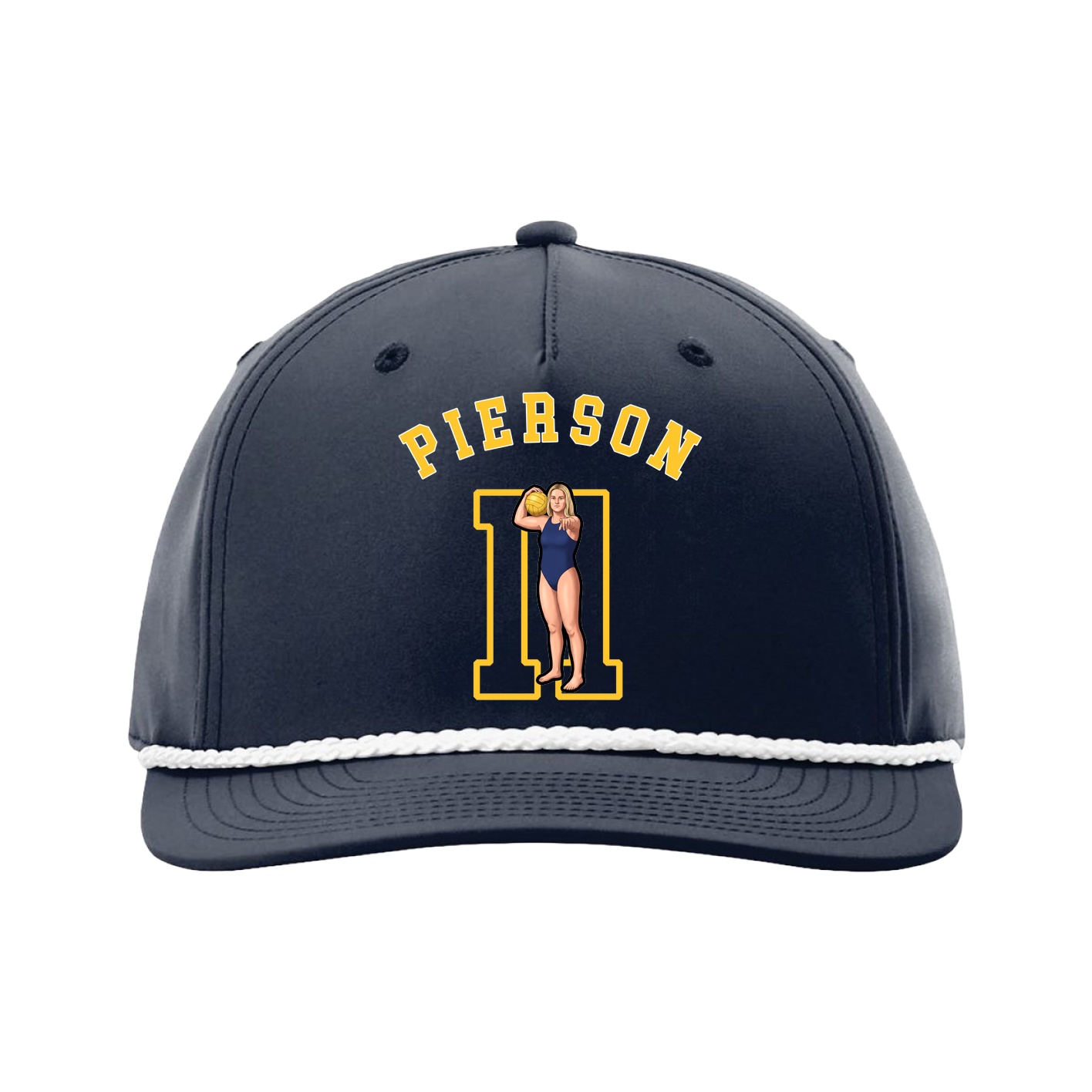 Five-Panel Classic Rope Cap — Shirsey Arch in Navy