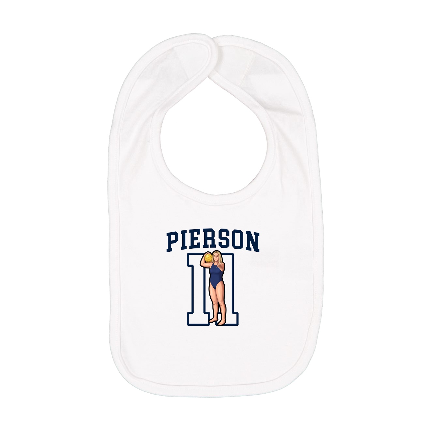 Infant Bib — Shirsey in White