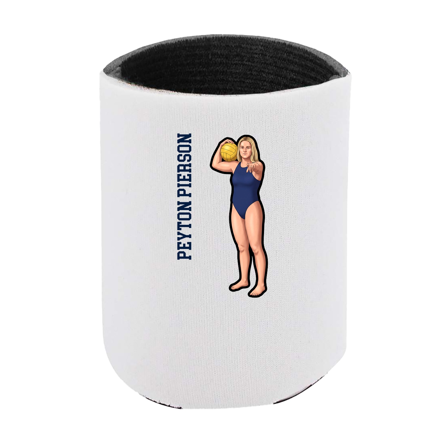 Can Holder — Name Vertical in White