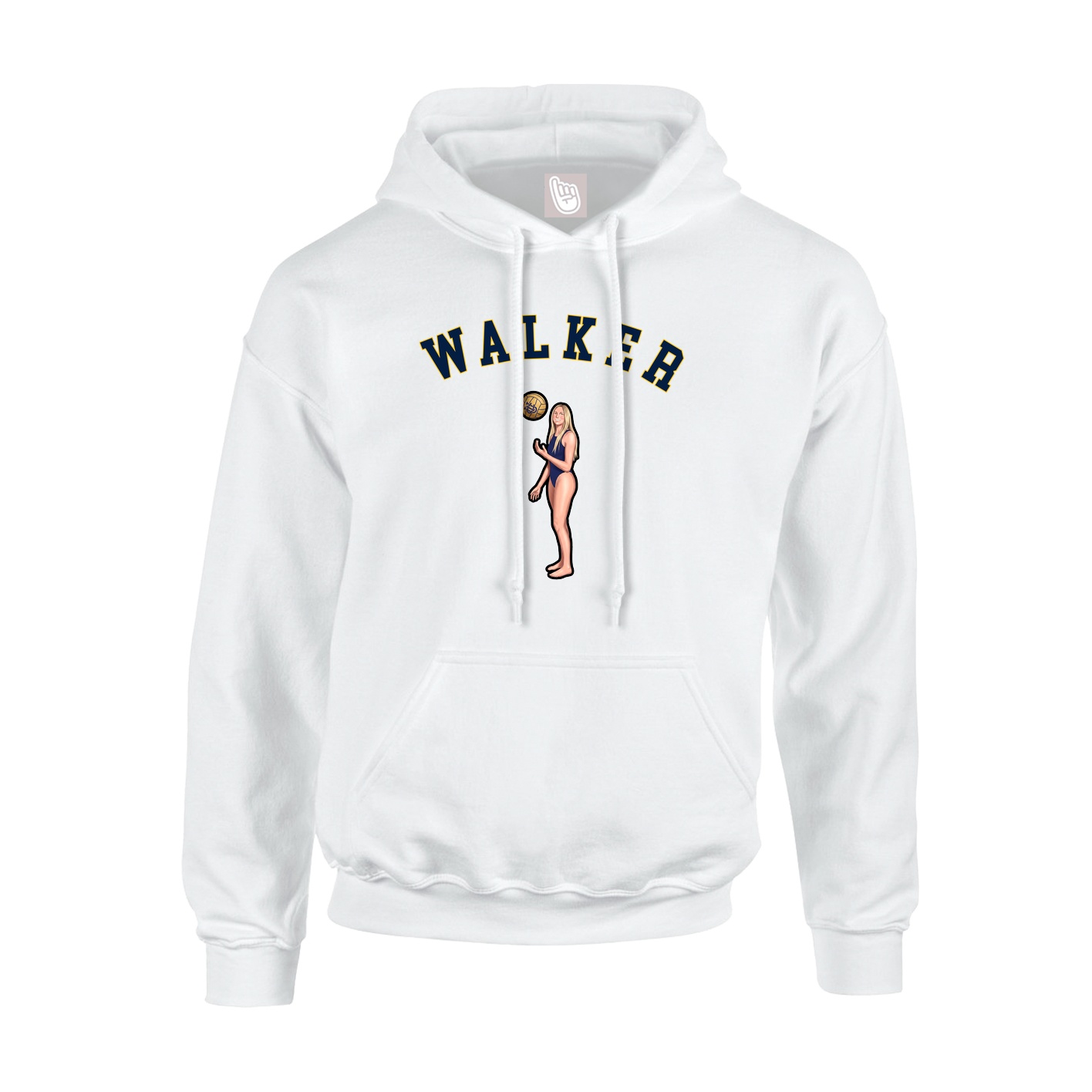 Youth Hoodie — Shirsey Arch in White