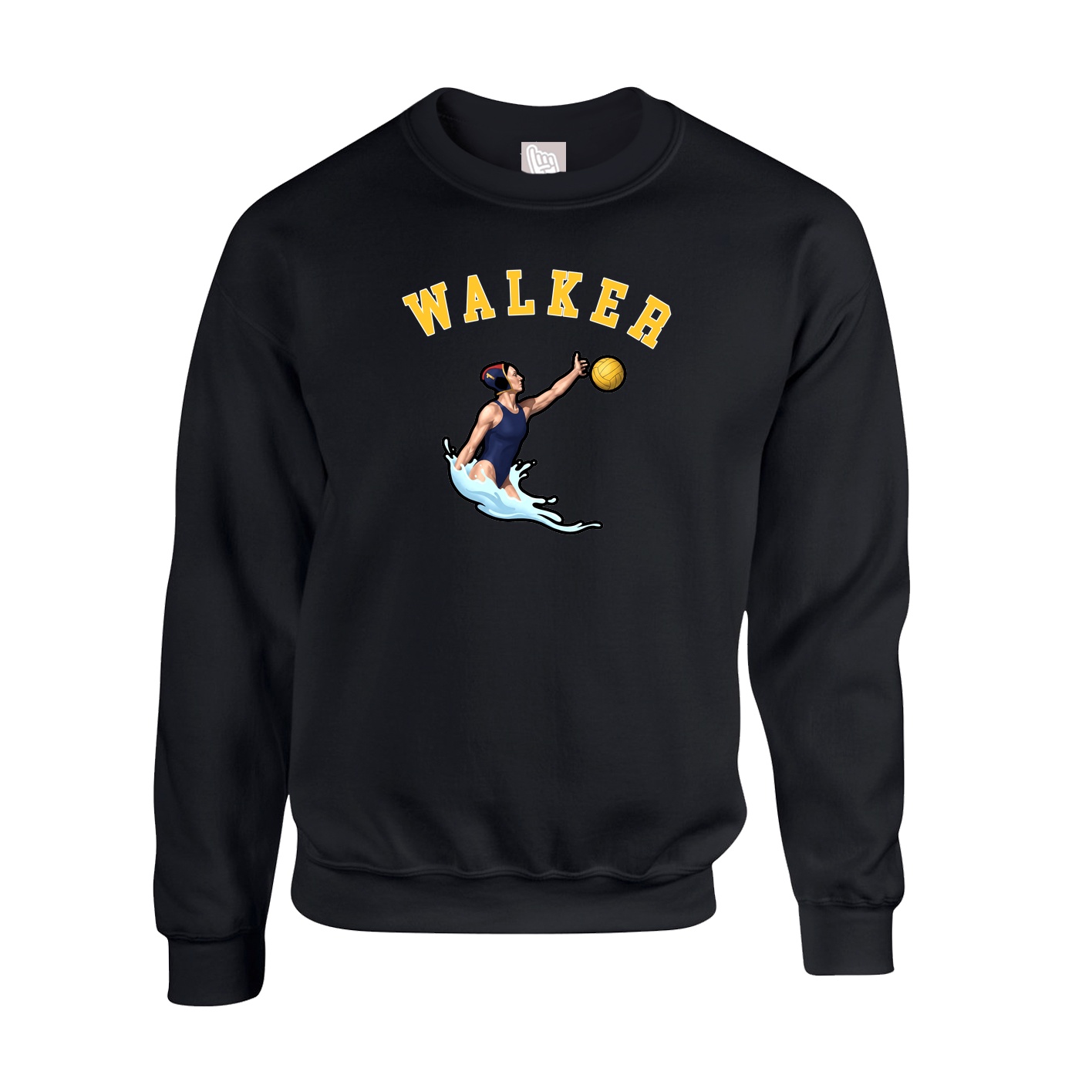 Fleece Crew — Shirsey Arch in Black