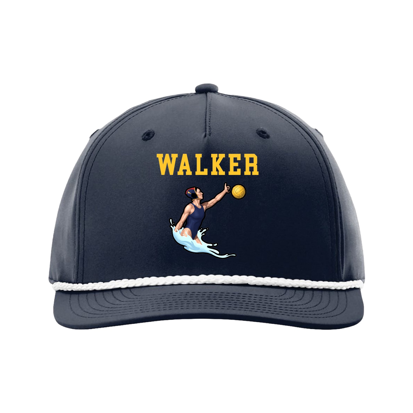Five-Panel Classic Rope Cap — Shirsey in Navy