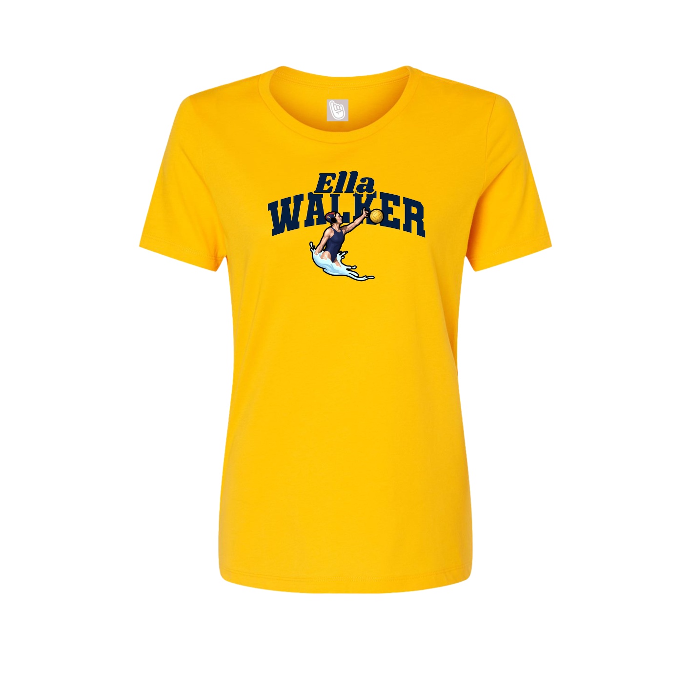 Womens Tee — Signature Arch in Gold