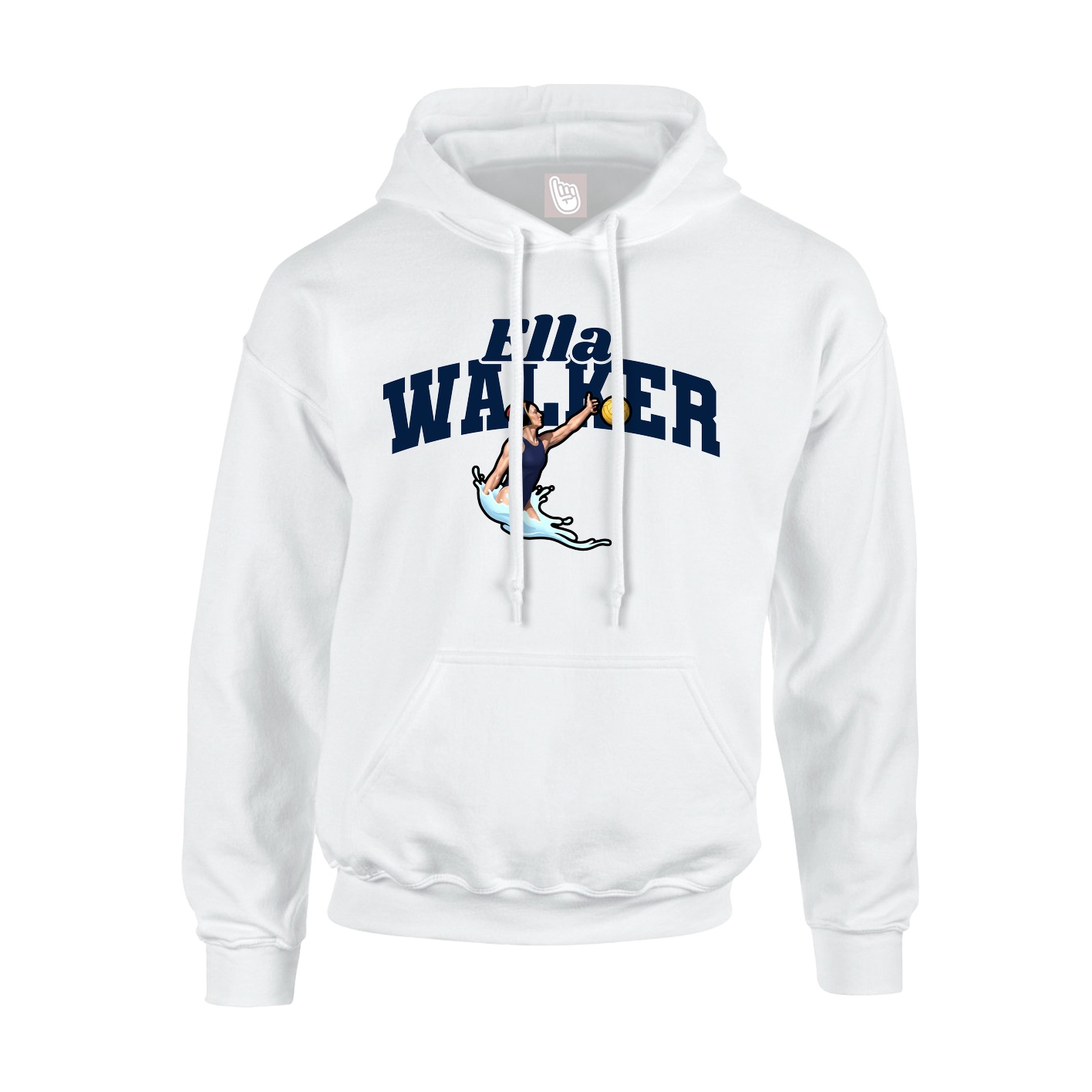 Youth Hoodie — Signature Arch in White