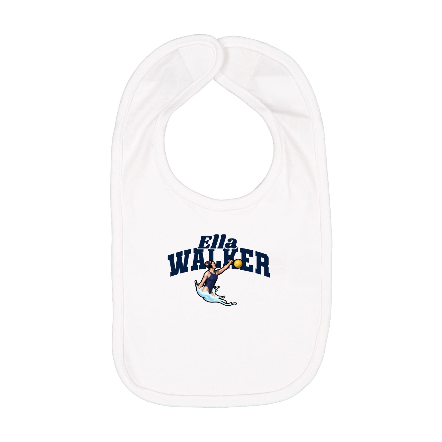 Infant Bib — Signature Arch in White