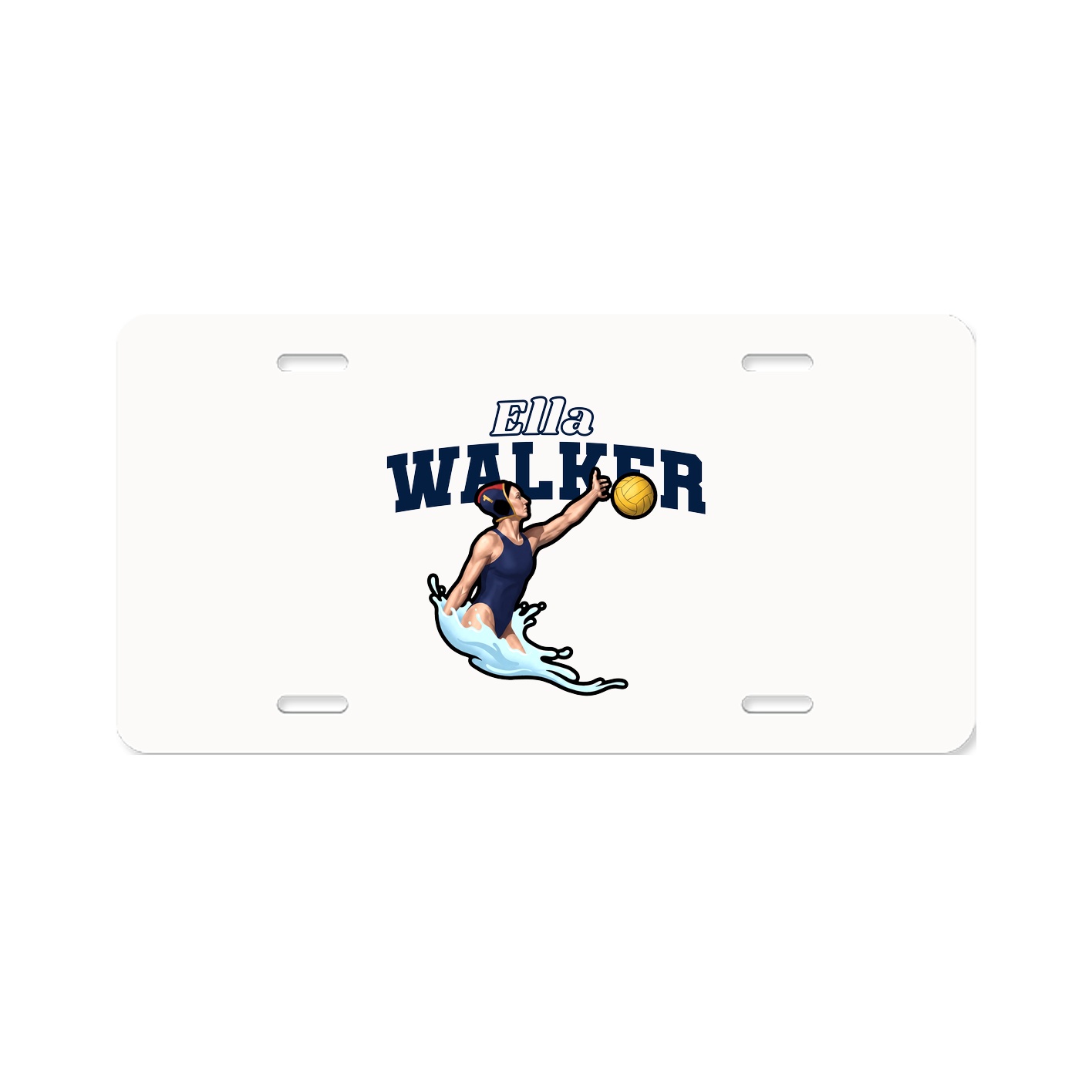 License Plate — Name Arch in Classic