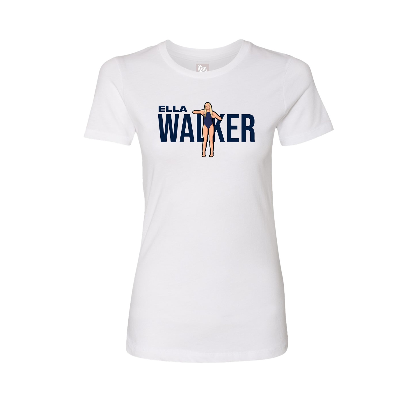 Womens Tee — Player Name in White