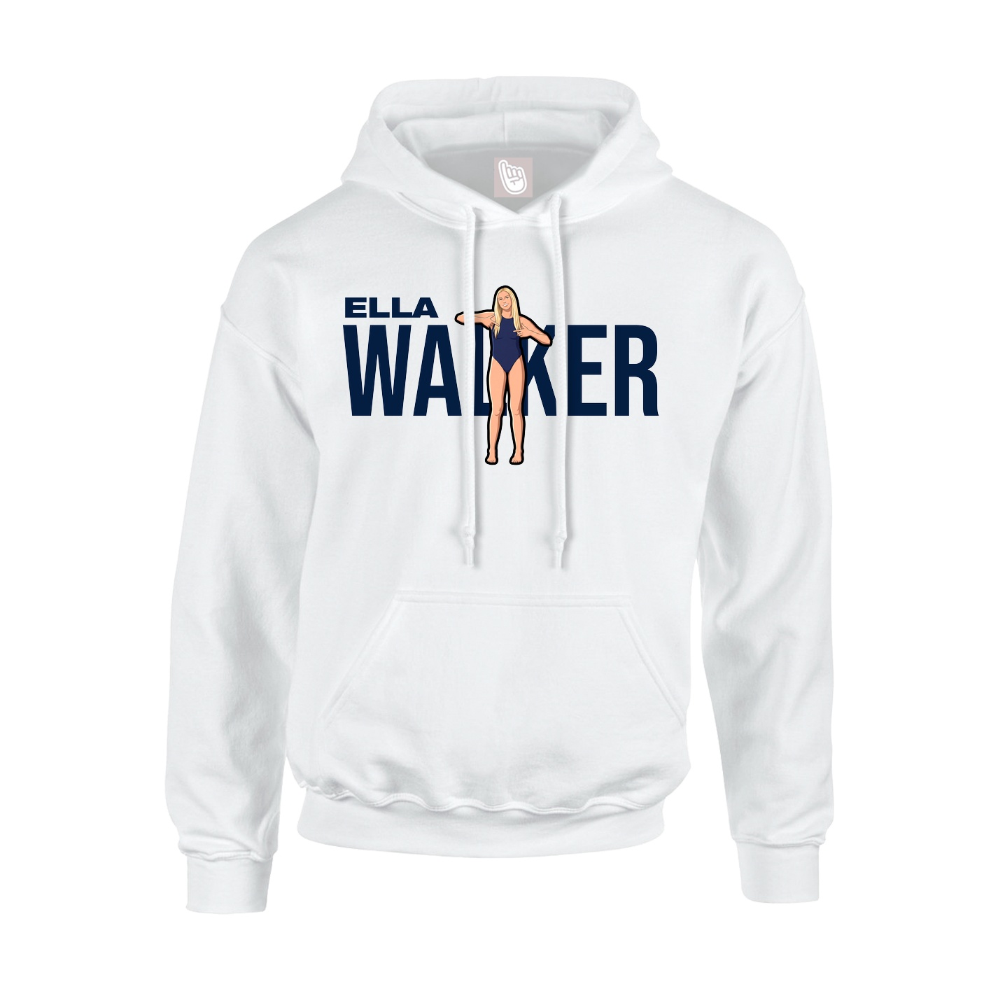Hoodie — Player Name in White