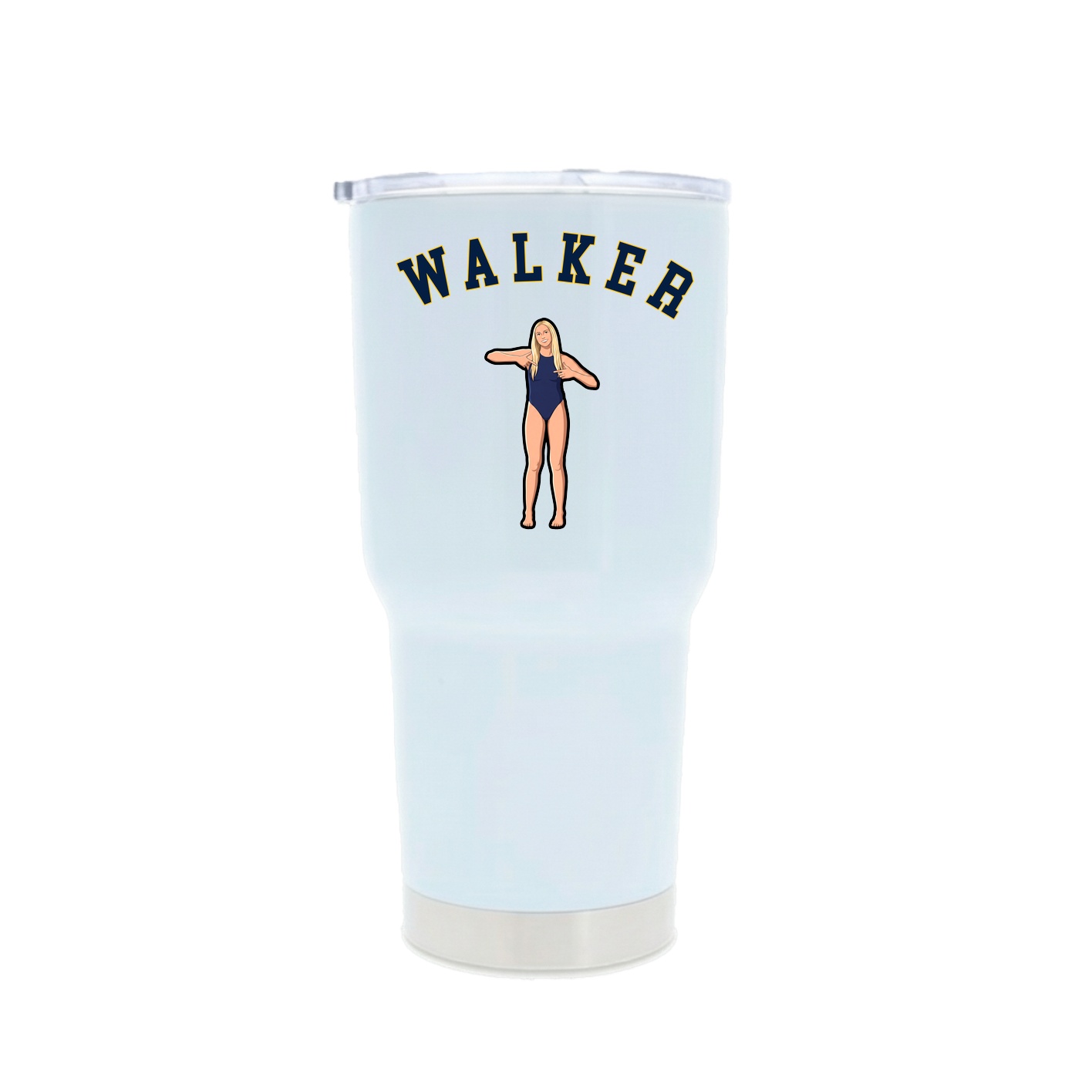 30oz Stainless Steel Tumbler — Shirsey Arch in White