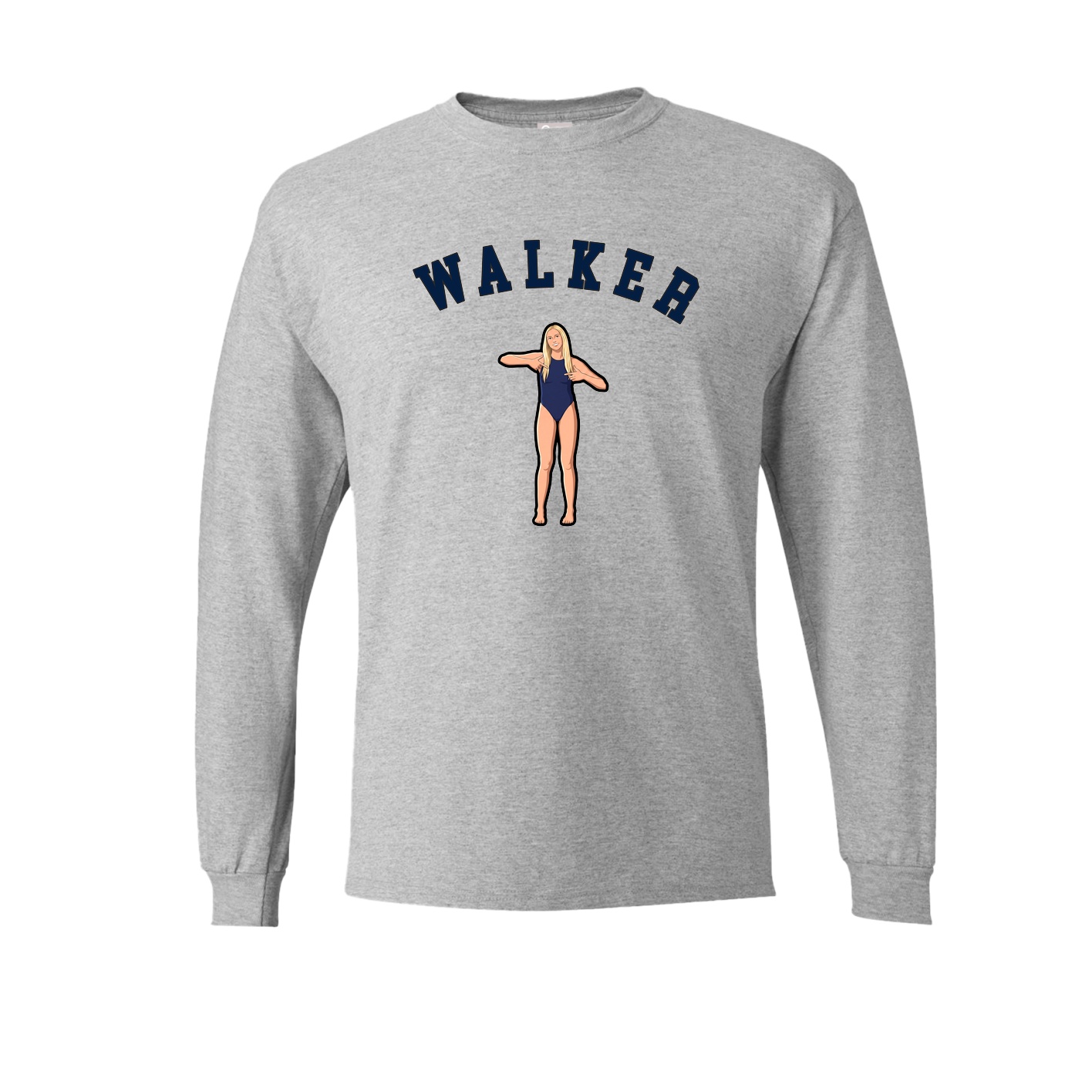 Long Sleeve Tee — Shirsey Arch in Grey