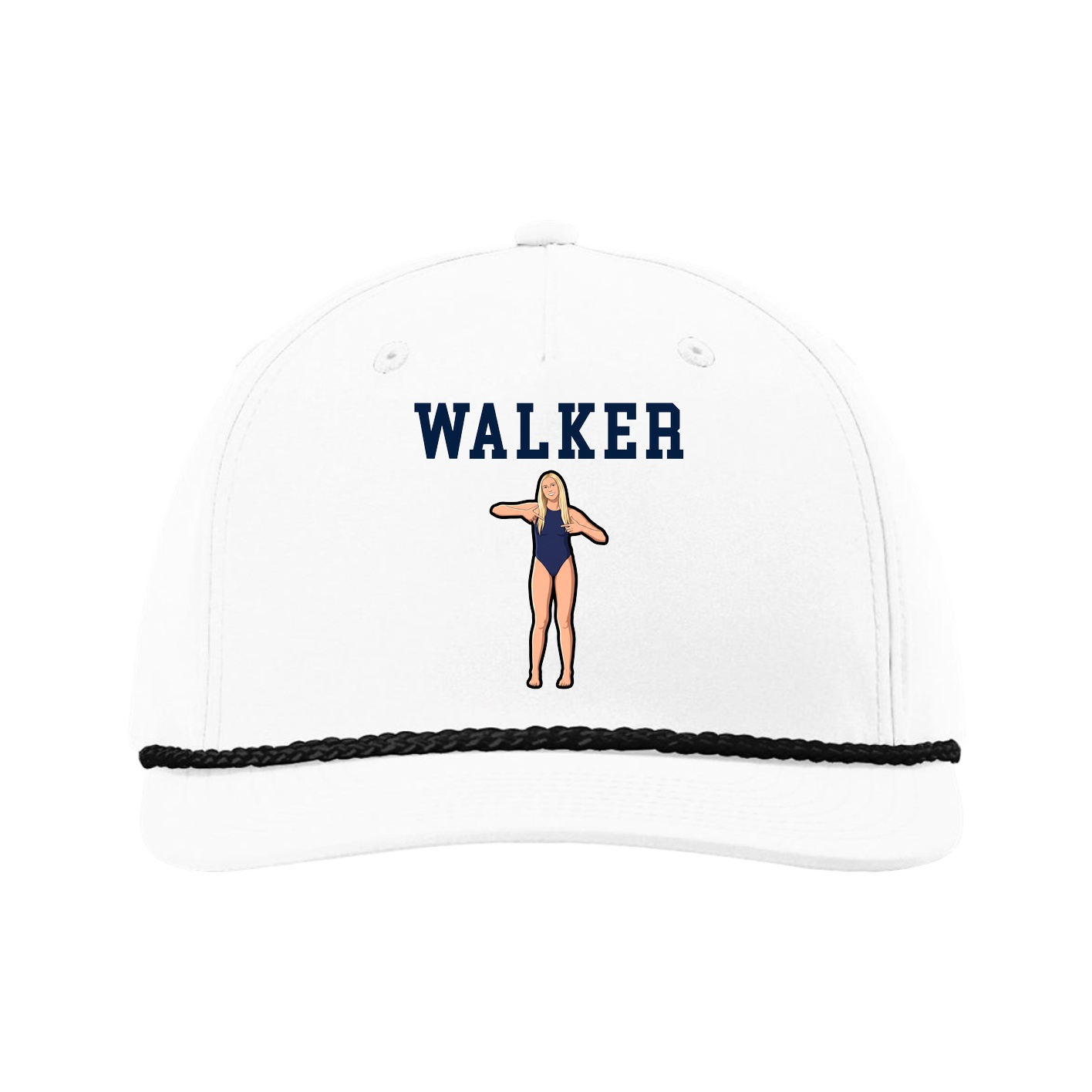 Five-Panel Classic Rope Cap — Shirsey in White
