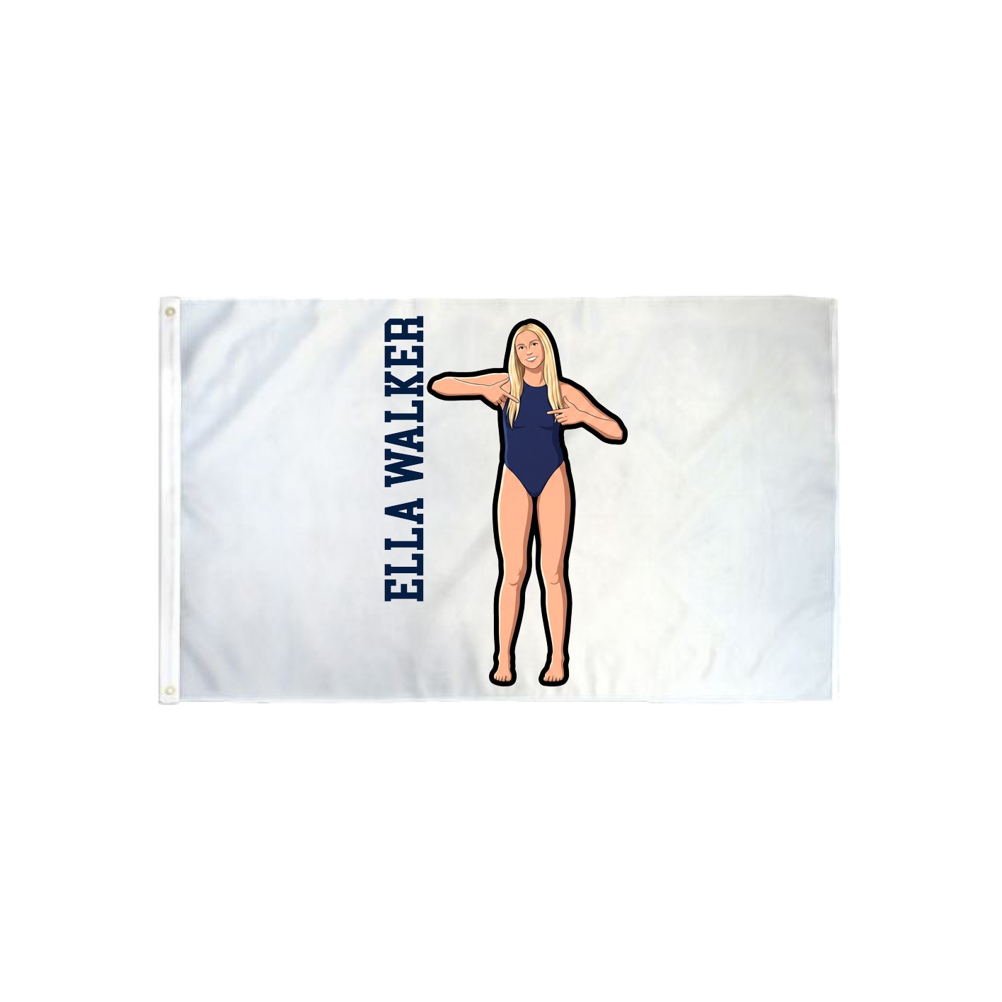 3x5 Flag — Name Vertical in Classic