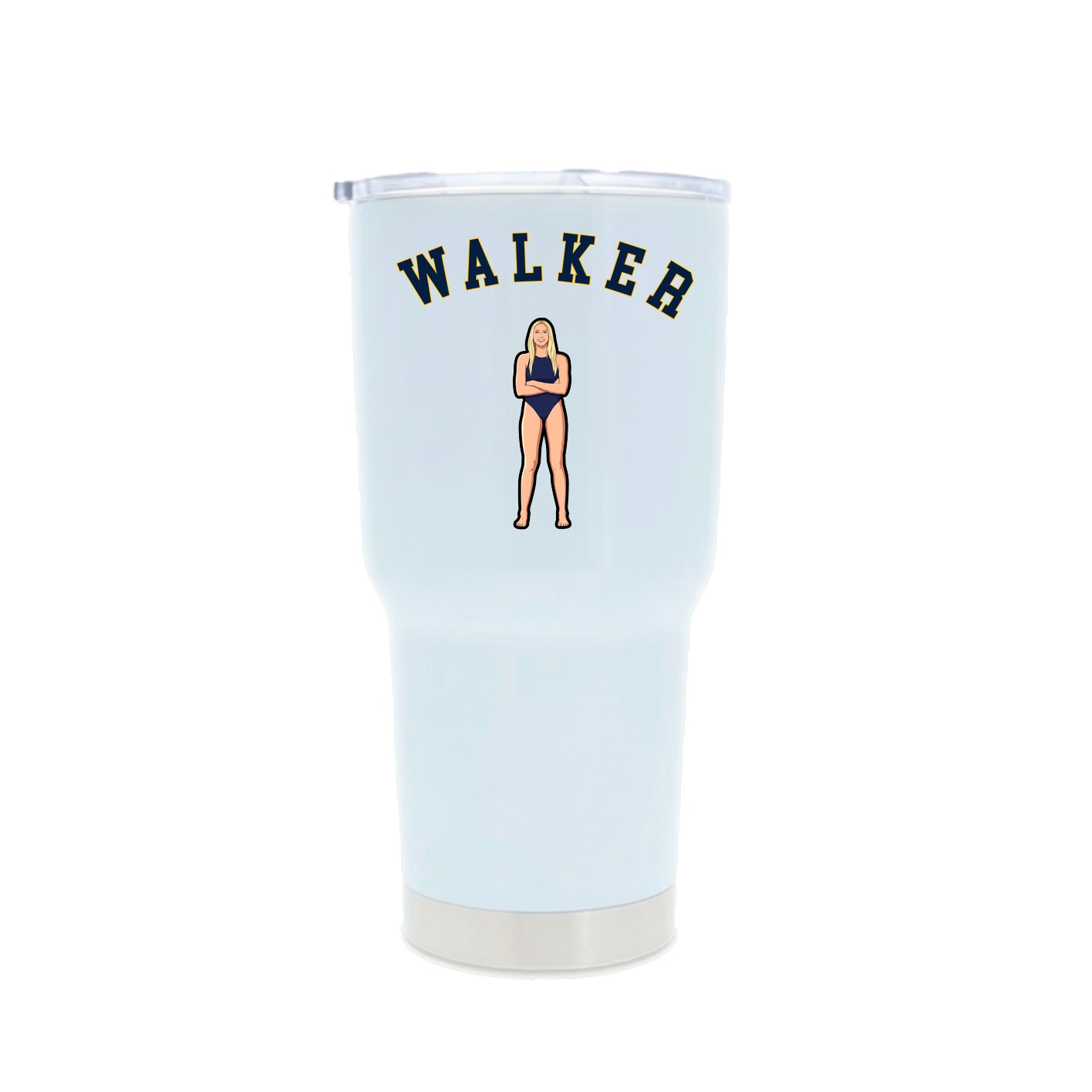 30oz Stainless Steel Tumbler — Shirsey Arch in White