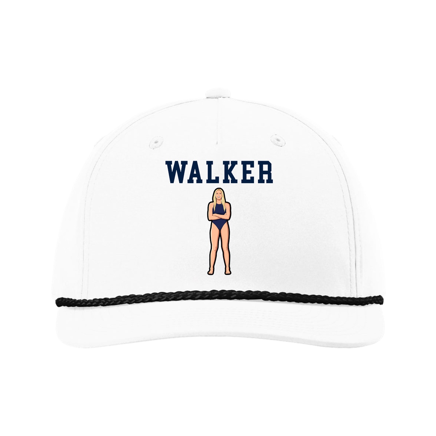 Five-Panel Classic Rope Cap — Shirsey in White