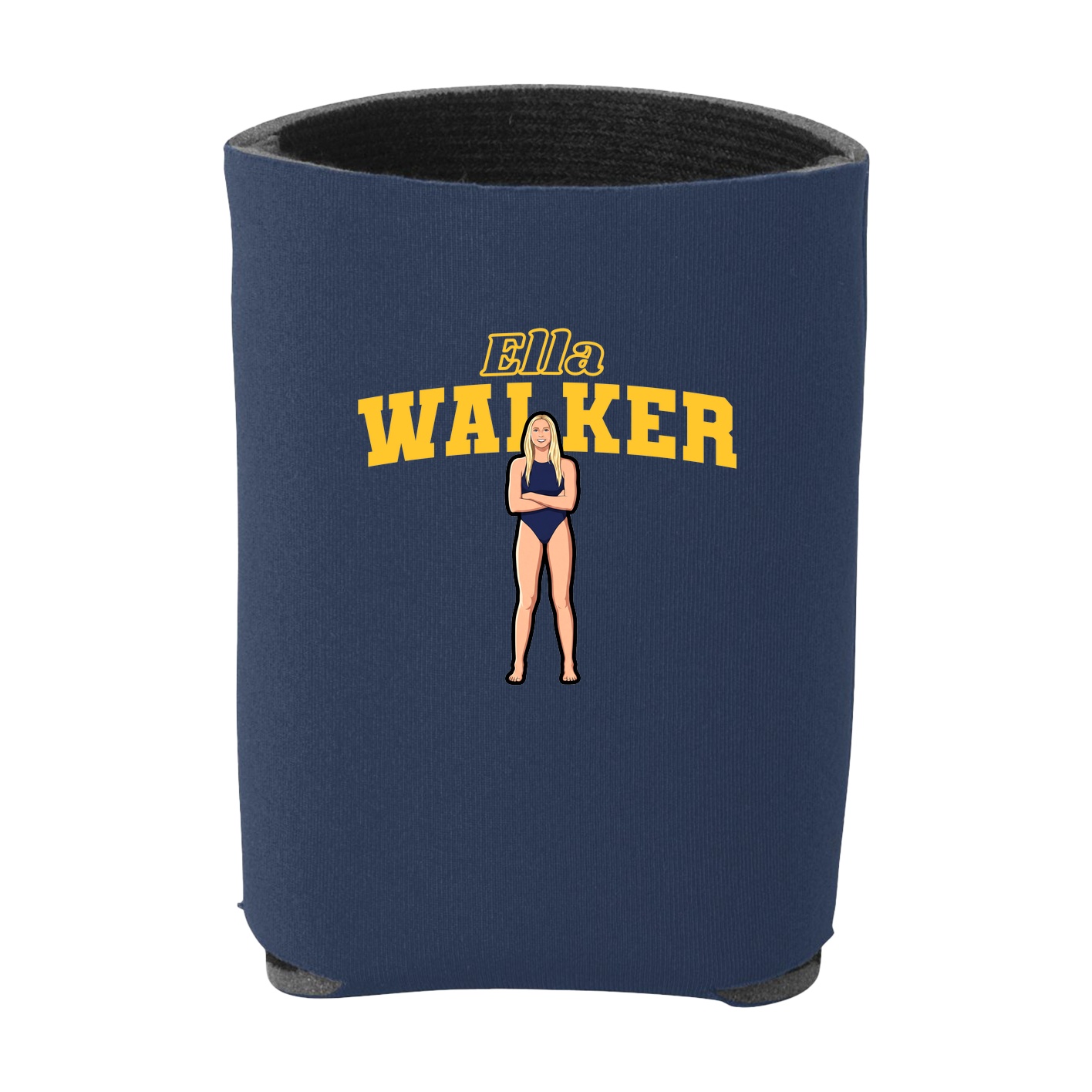 Can Holder — Name Arch in Navy