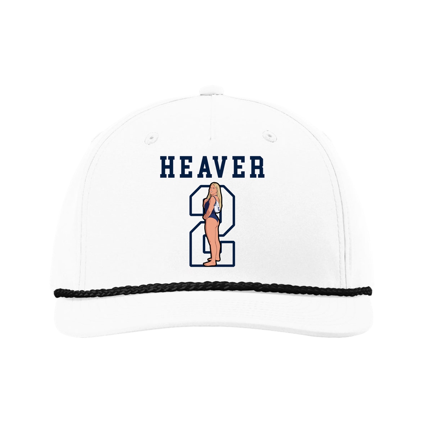 Five-Panel Classic Rope Cap — Shirsey in White