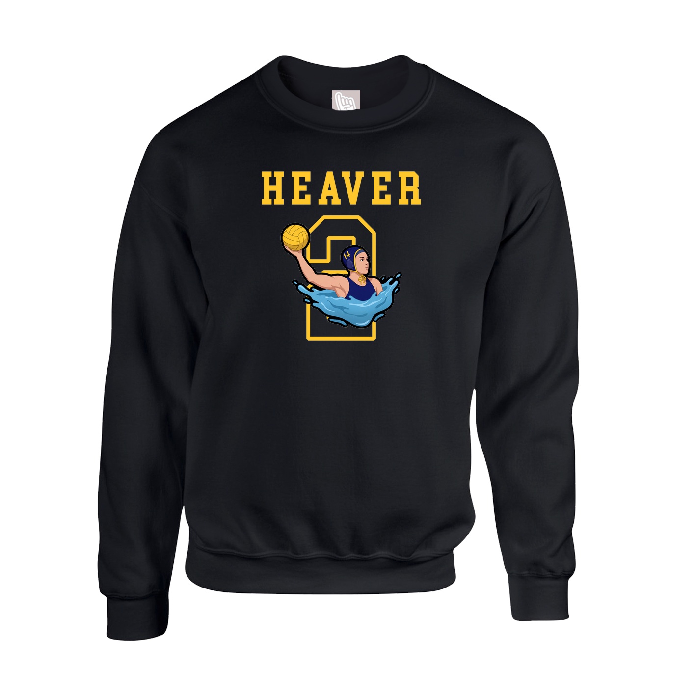 Fleece Crew — Shirsey in Black