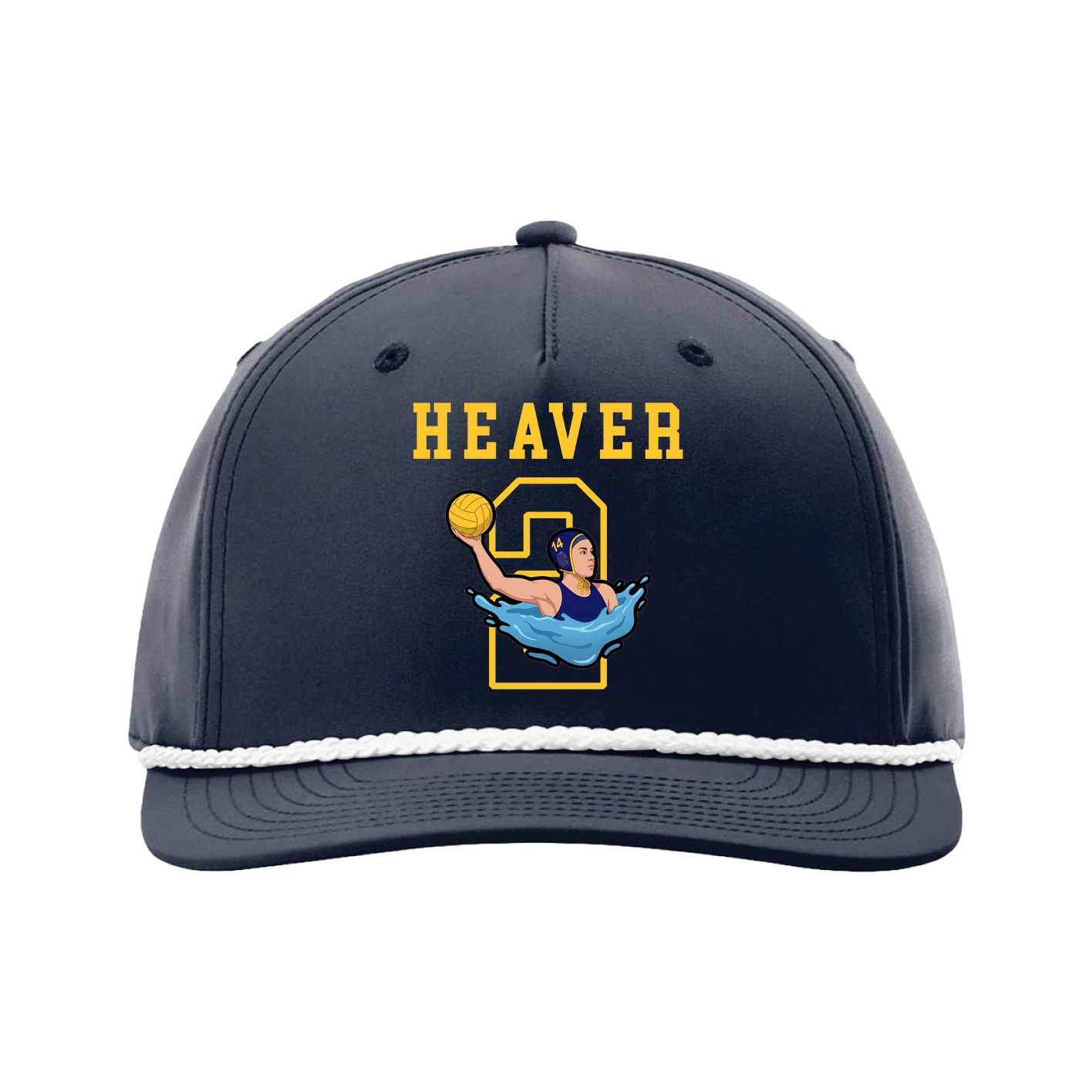 Five-Panel Classic Rope Cap — Shirsey in Navy