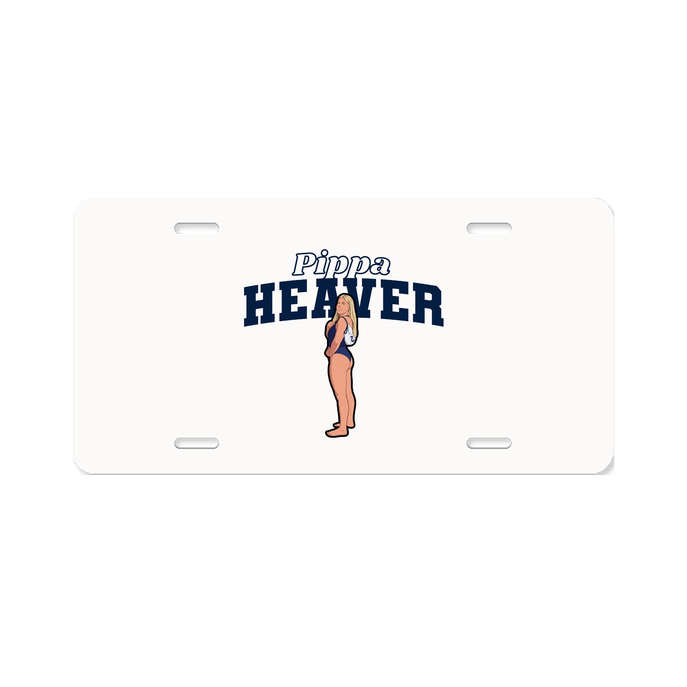 License Plate — Name Arch in Classic