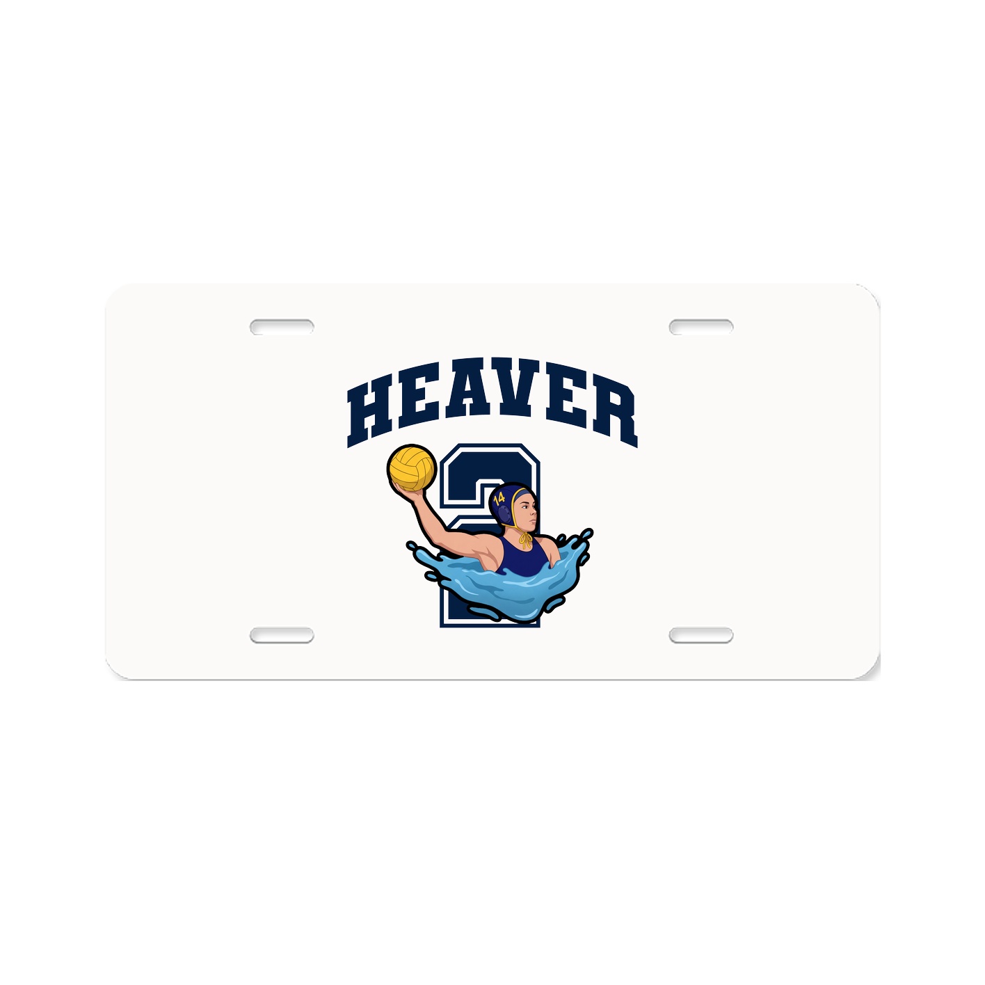 License Plate — Number in Classic