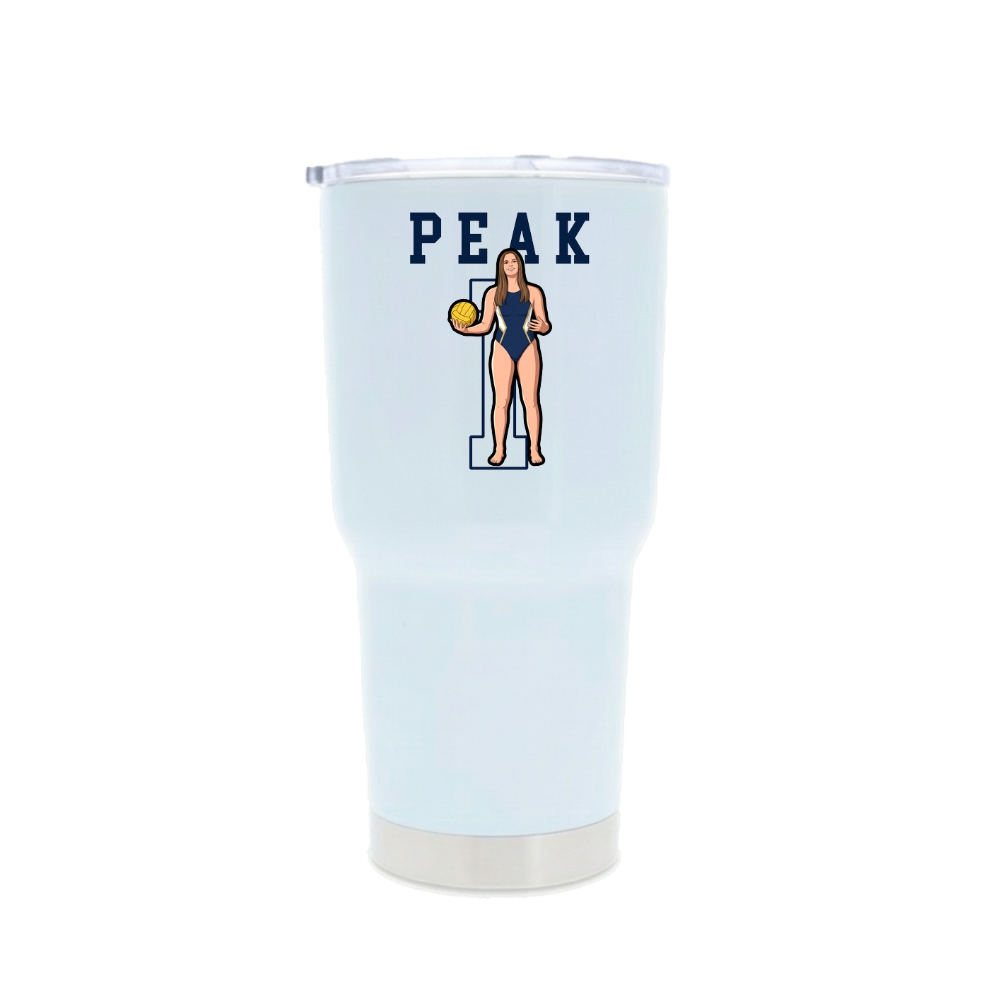 30oz Stainless Steel Tumbler — Shirsey in White