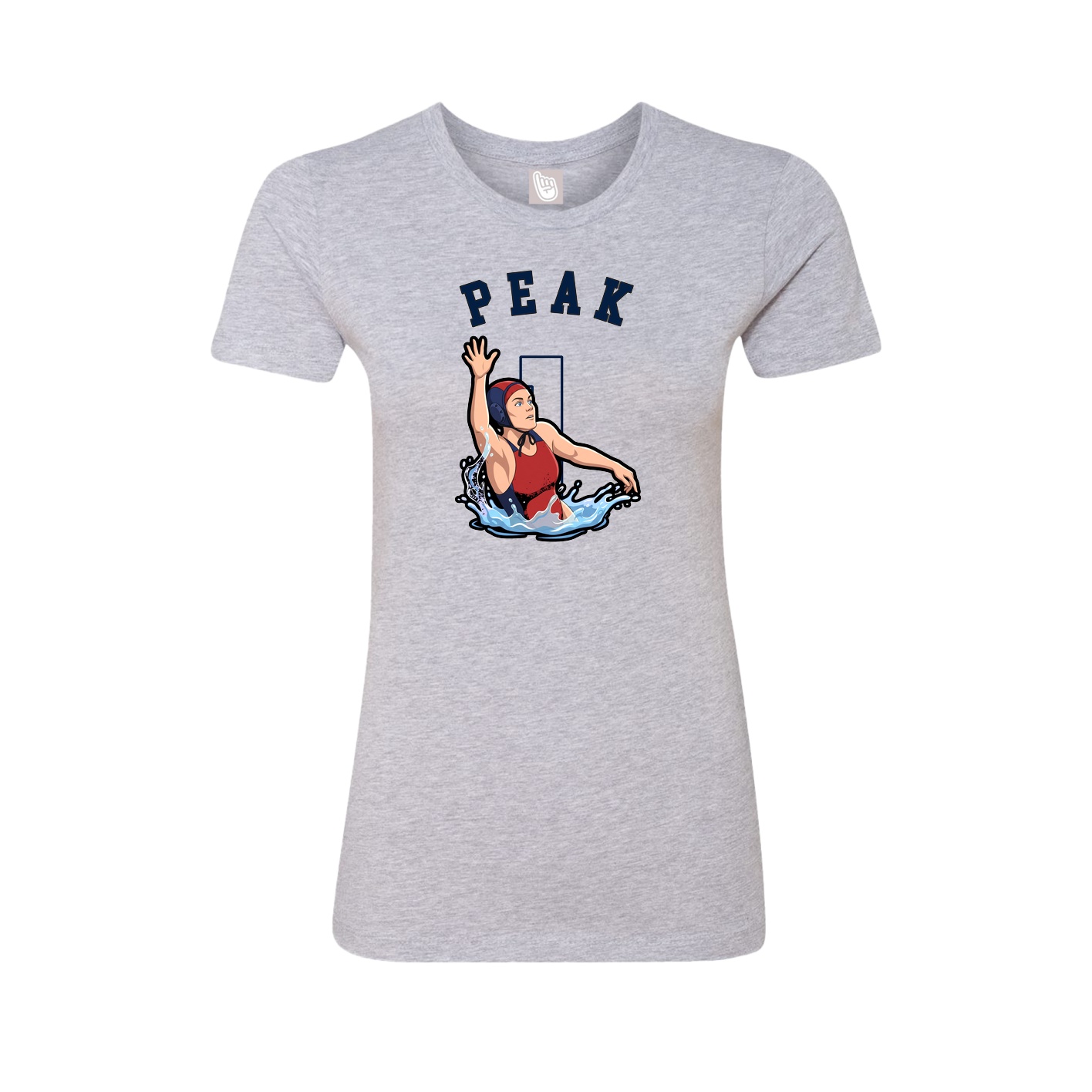 Fitted Women's Tee — Shirsey Arch in Grey