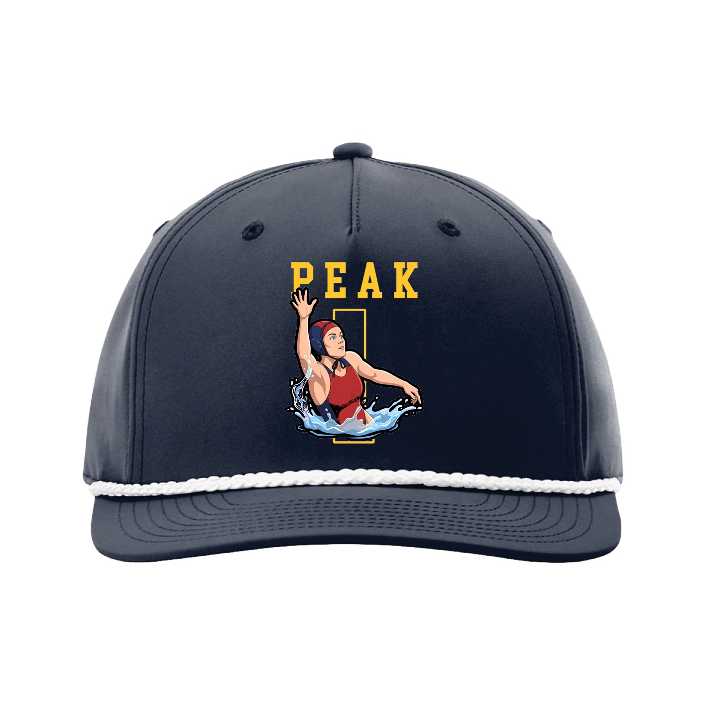 Five-Panel Classic Rope Cap — Shirsey in Navy