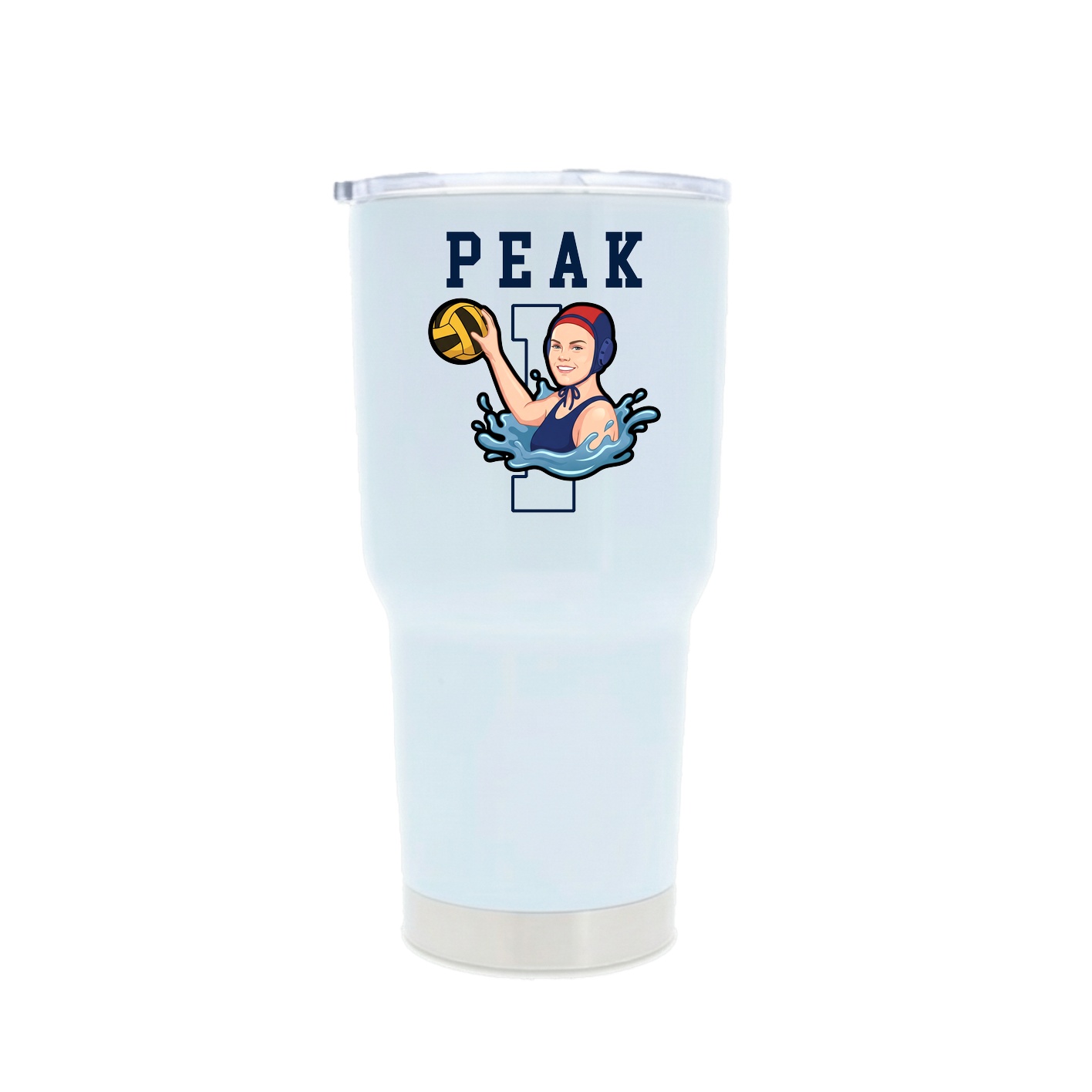 30oz Stainless Steel Tumbler — Shirsey in White