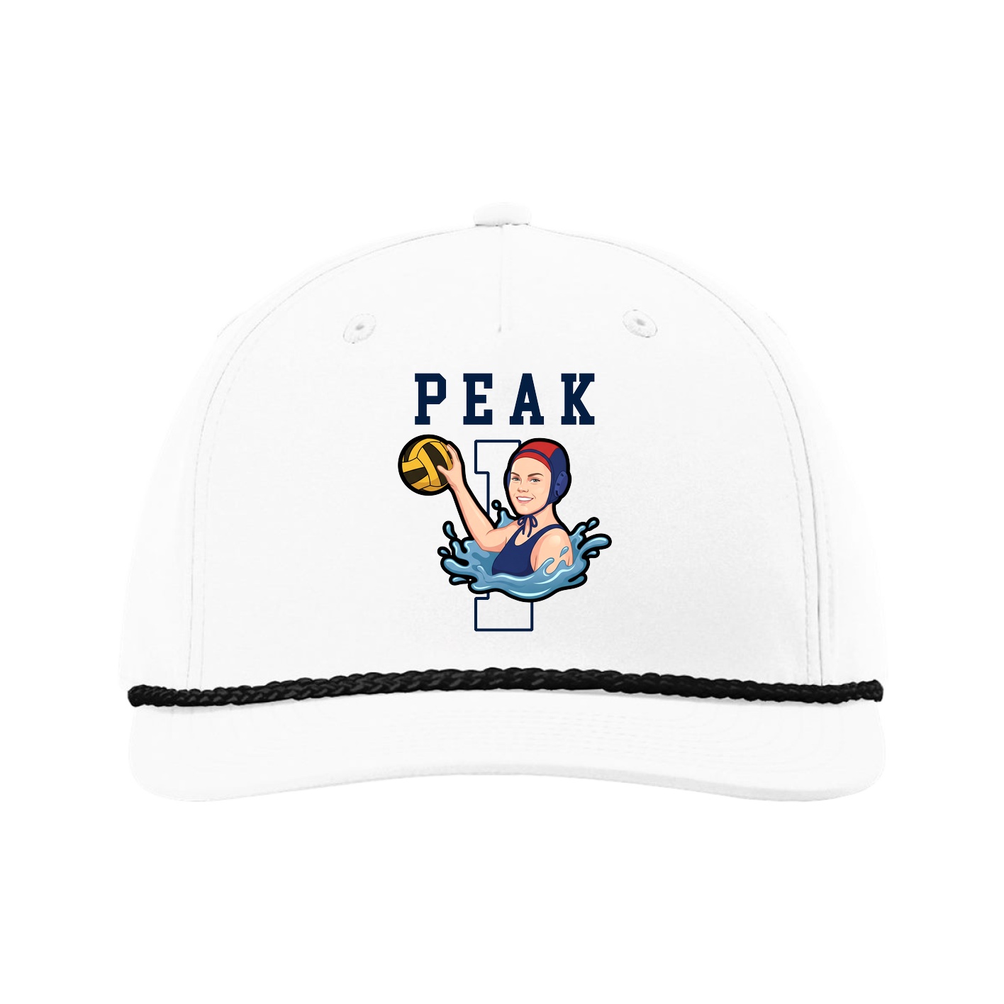 Five-Panel Classic Rope Cap — Shirsey in White