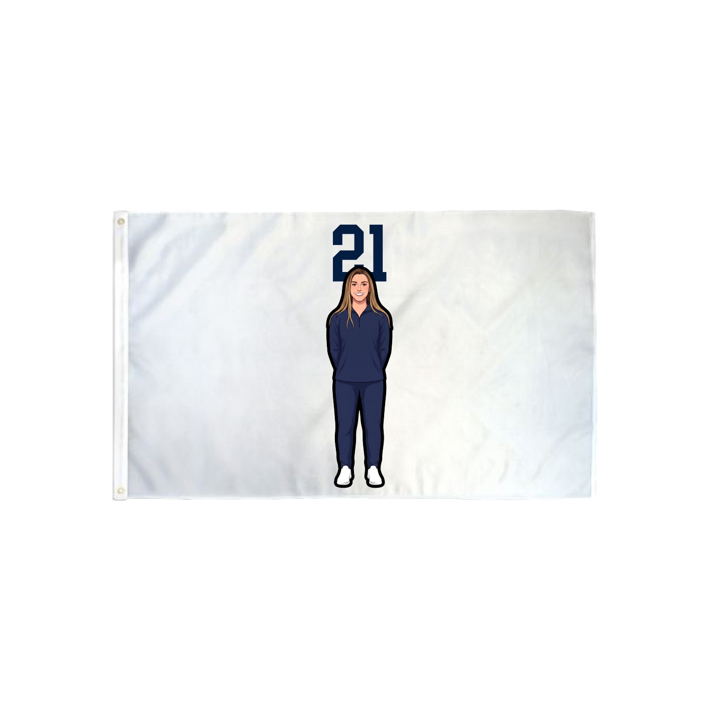 3x5 Flag — Number Top in Classic