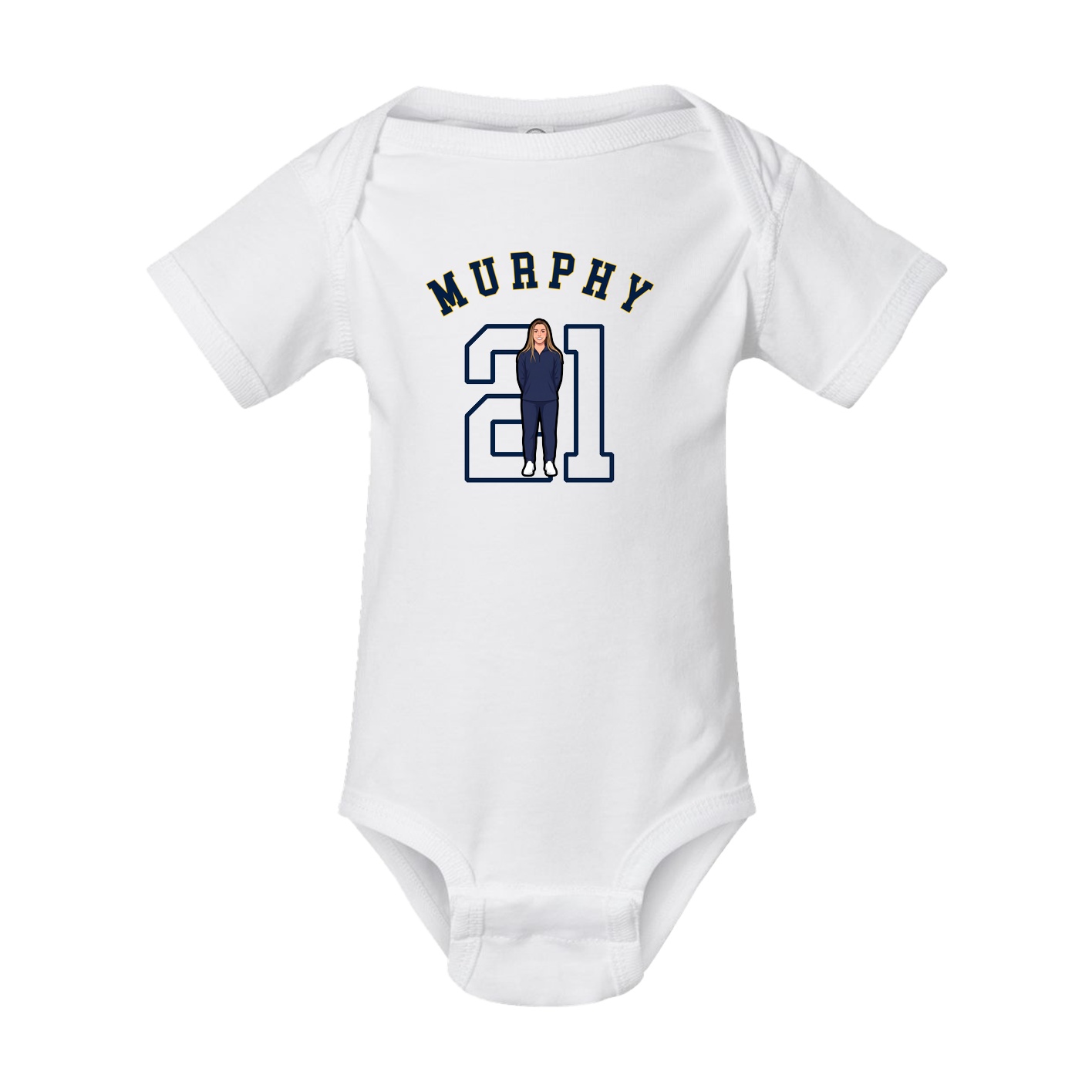 Baby Onesie — Shirsey Arch in White