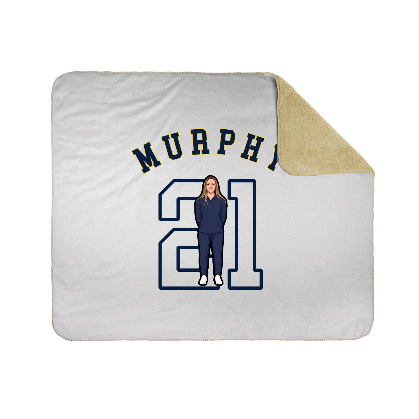 Throw Blanket — Shirsey Arch in White