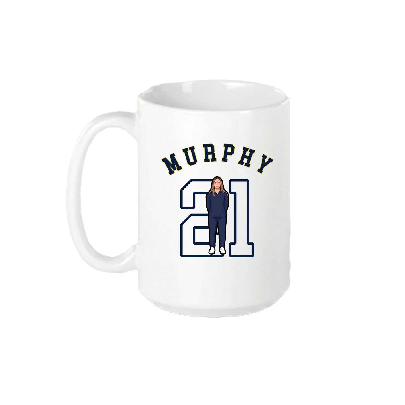 15oz Coffee Mug — Shirsey Arch in White