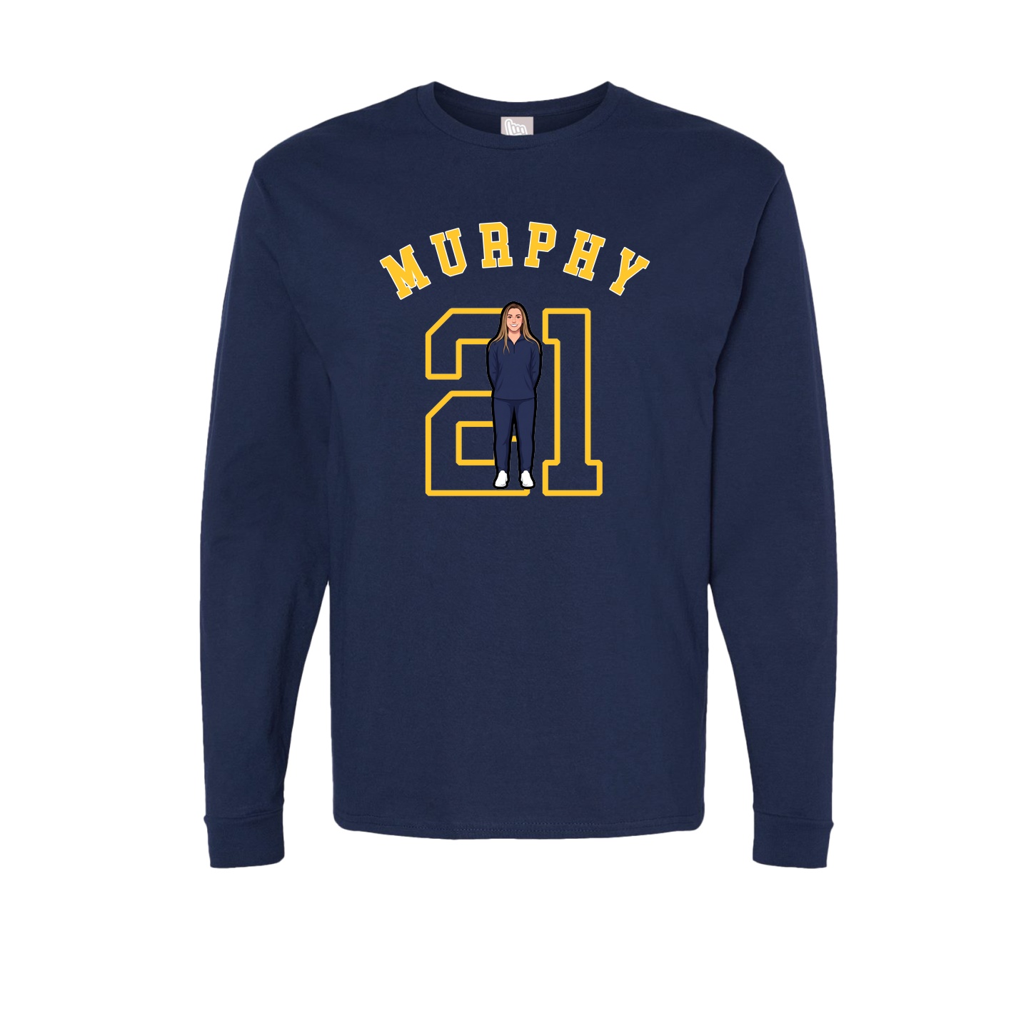 Long Sleeve Tee — Shirsey Arch in Navy