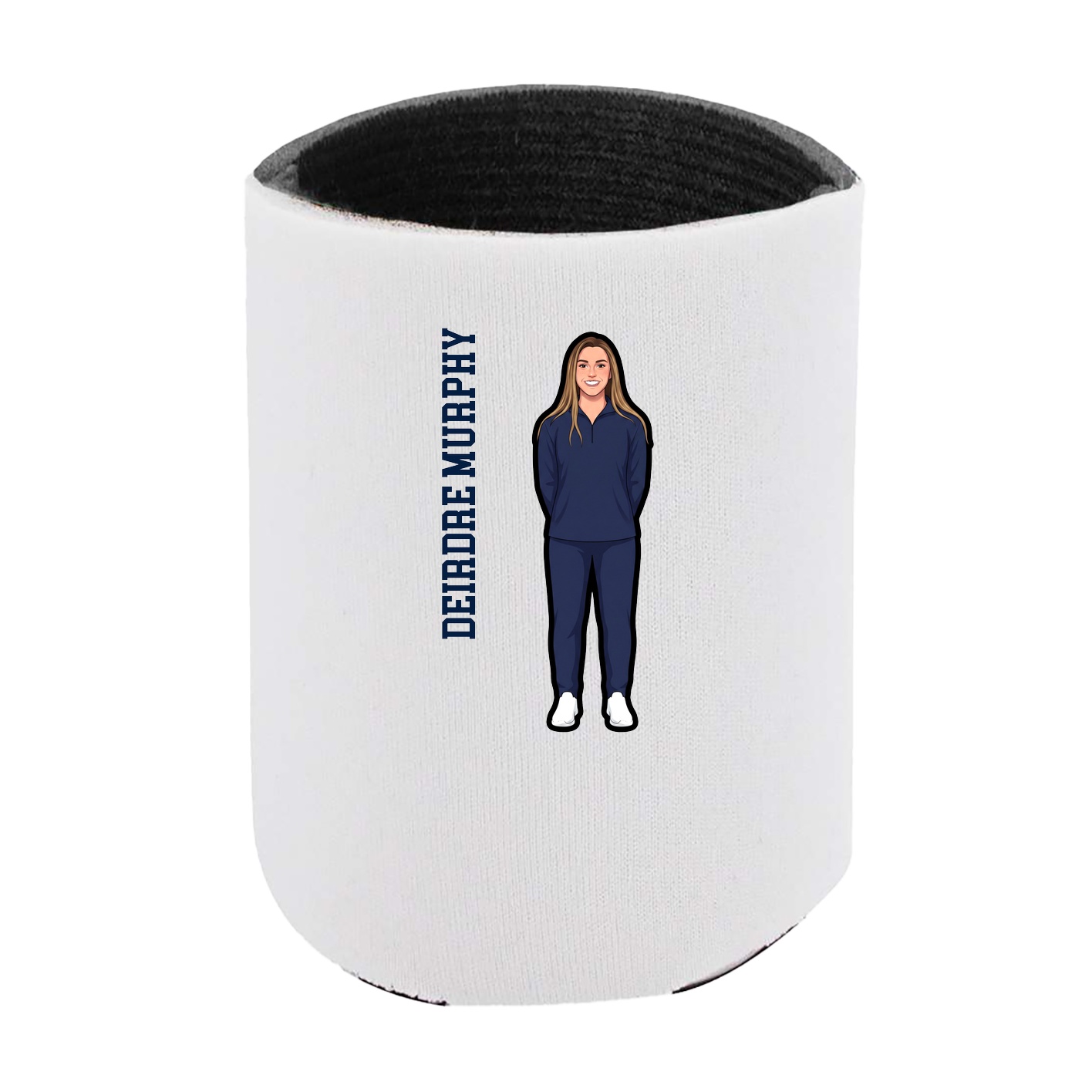 Can Holder — Name Vertical in White